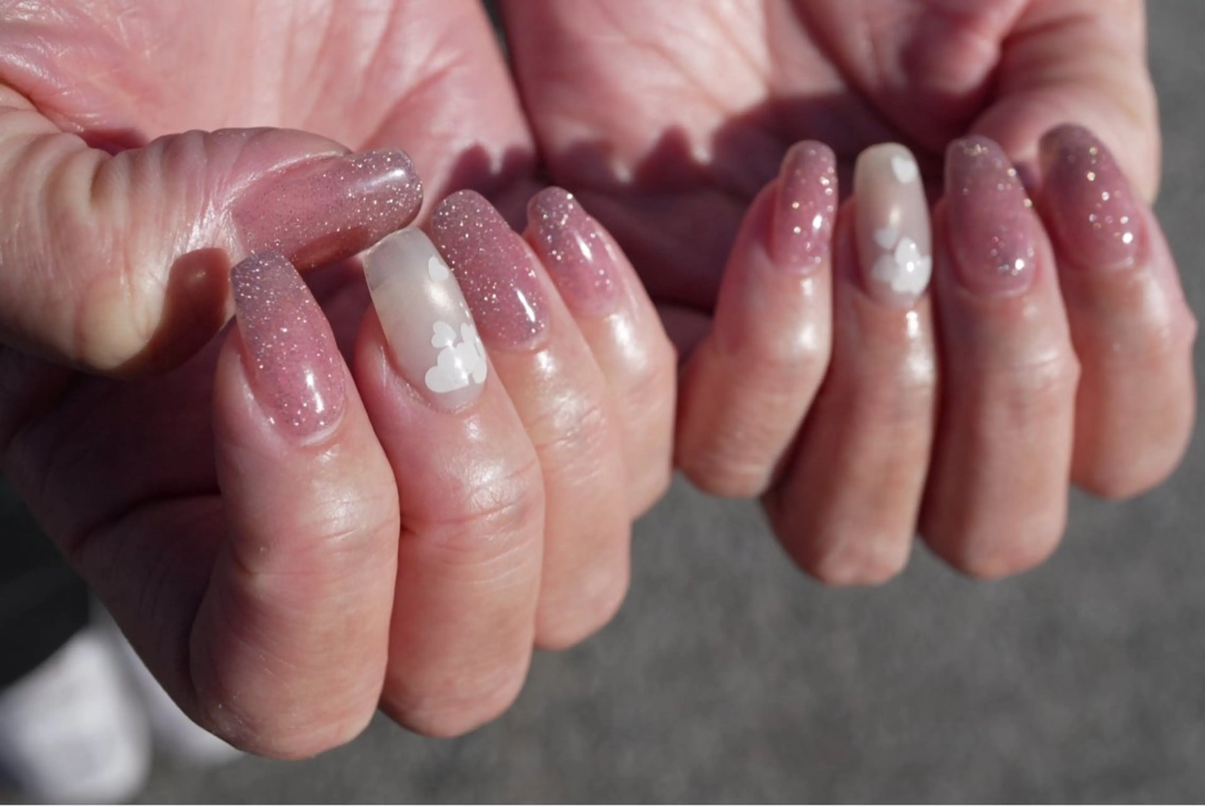 ネイル フラッシュネイル ハート mi riのネイルデザイン