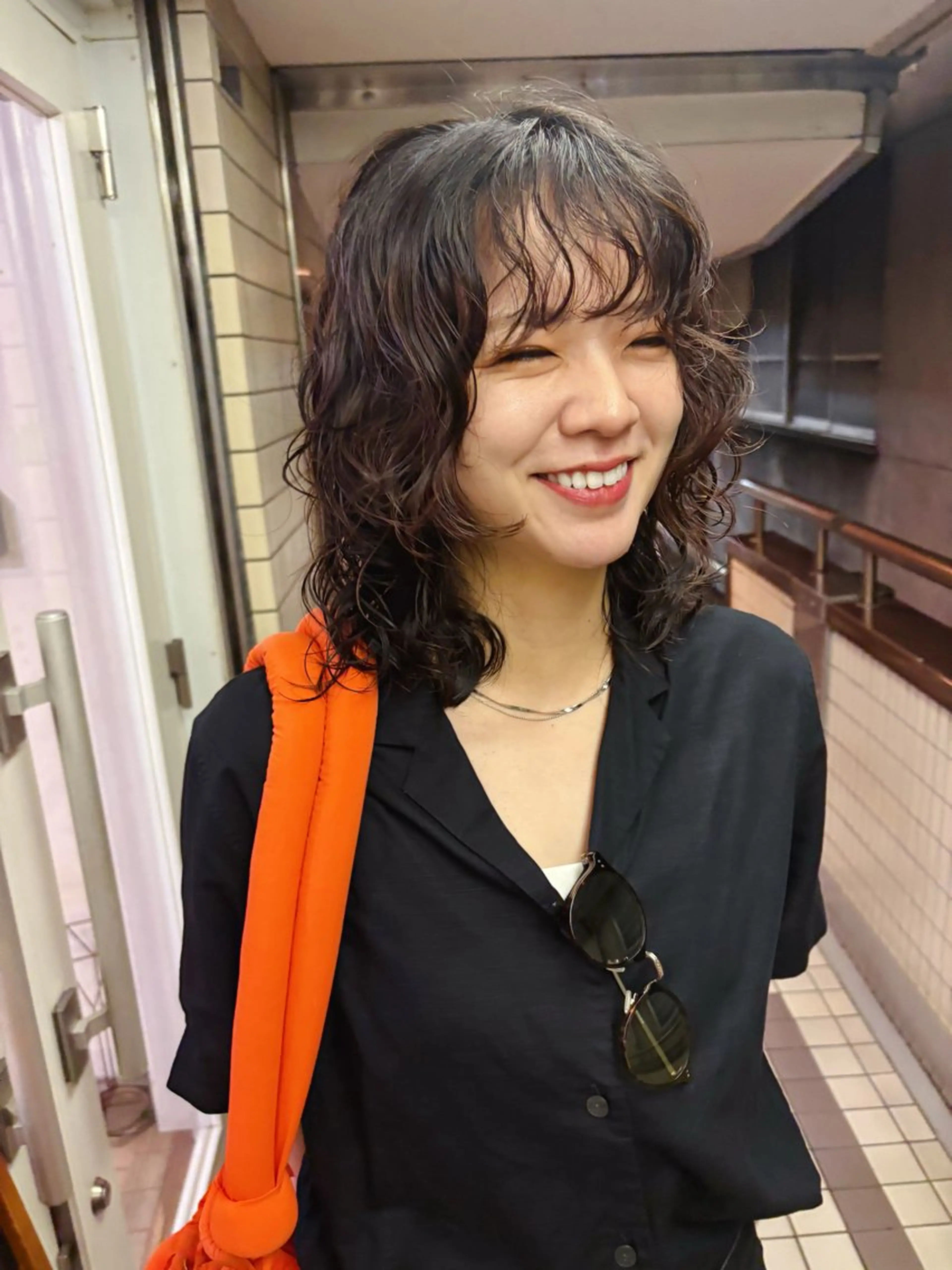 ミディアム パーマ カット パーマ kaito パーマ募集！🔵のヘアスタイル