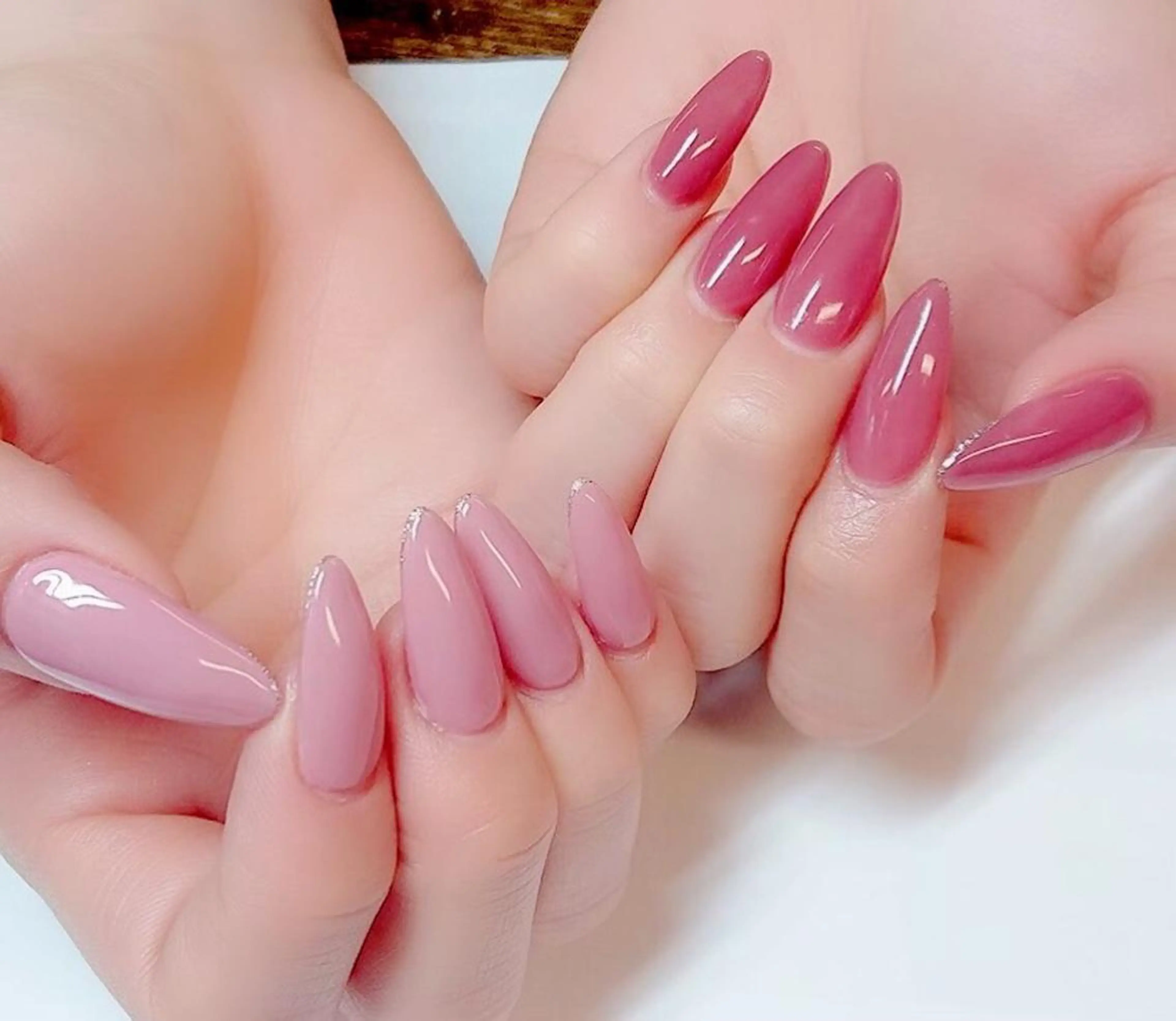 安い‼️【オフなし】チップ長さ出し➕ワンカラー&ラメグラ2色まで♥️マグネット･ミラー・オーロラ・ユニコーン全て無料💎の写真