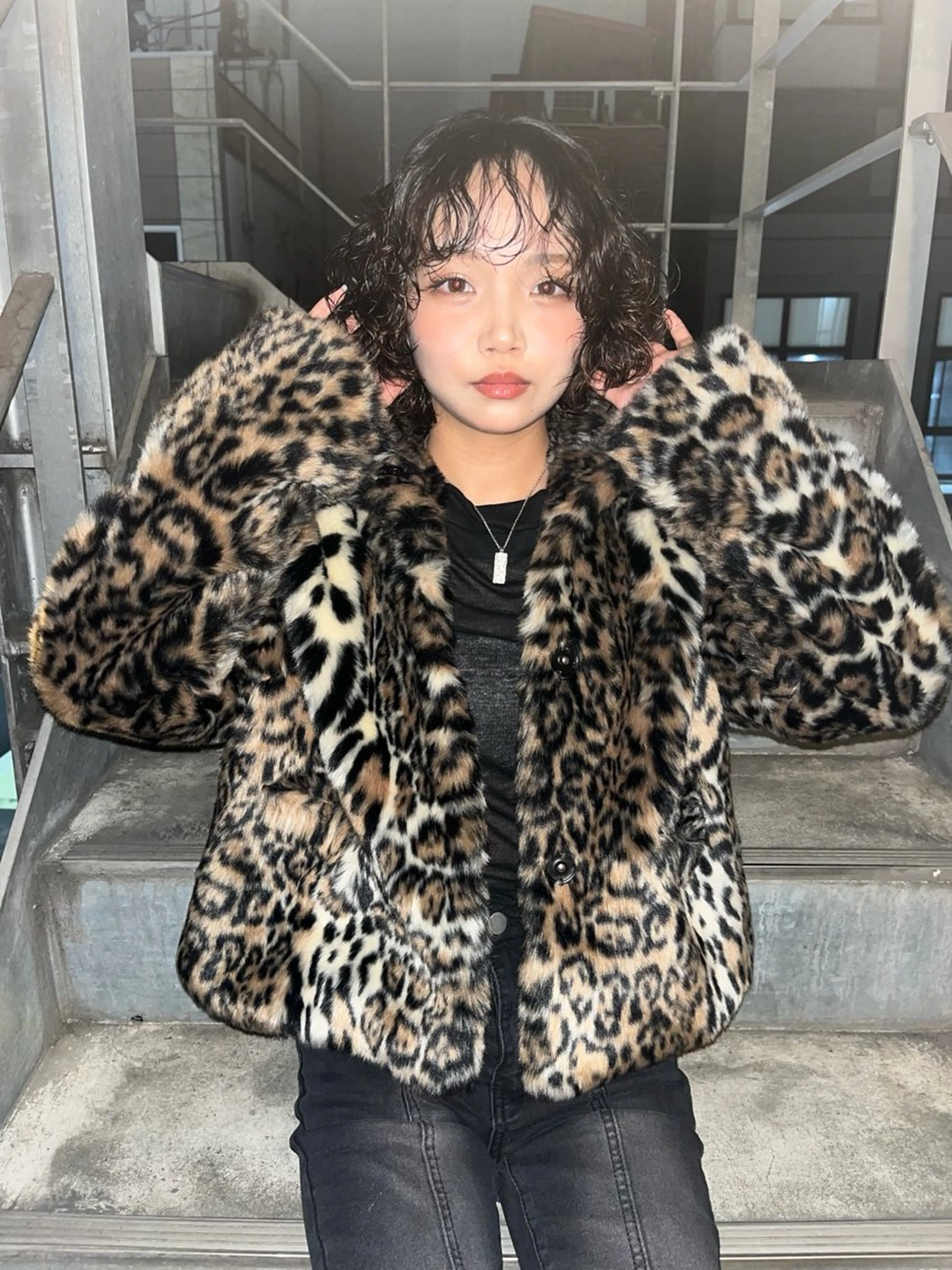 ミディアム パーマ Collet Ginza所属・外国人風レイヤー ボブパーマYukiのヘアスタイル