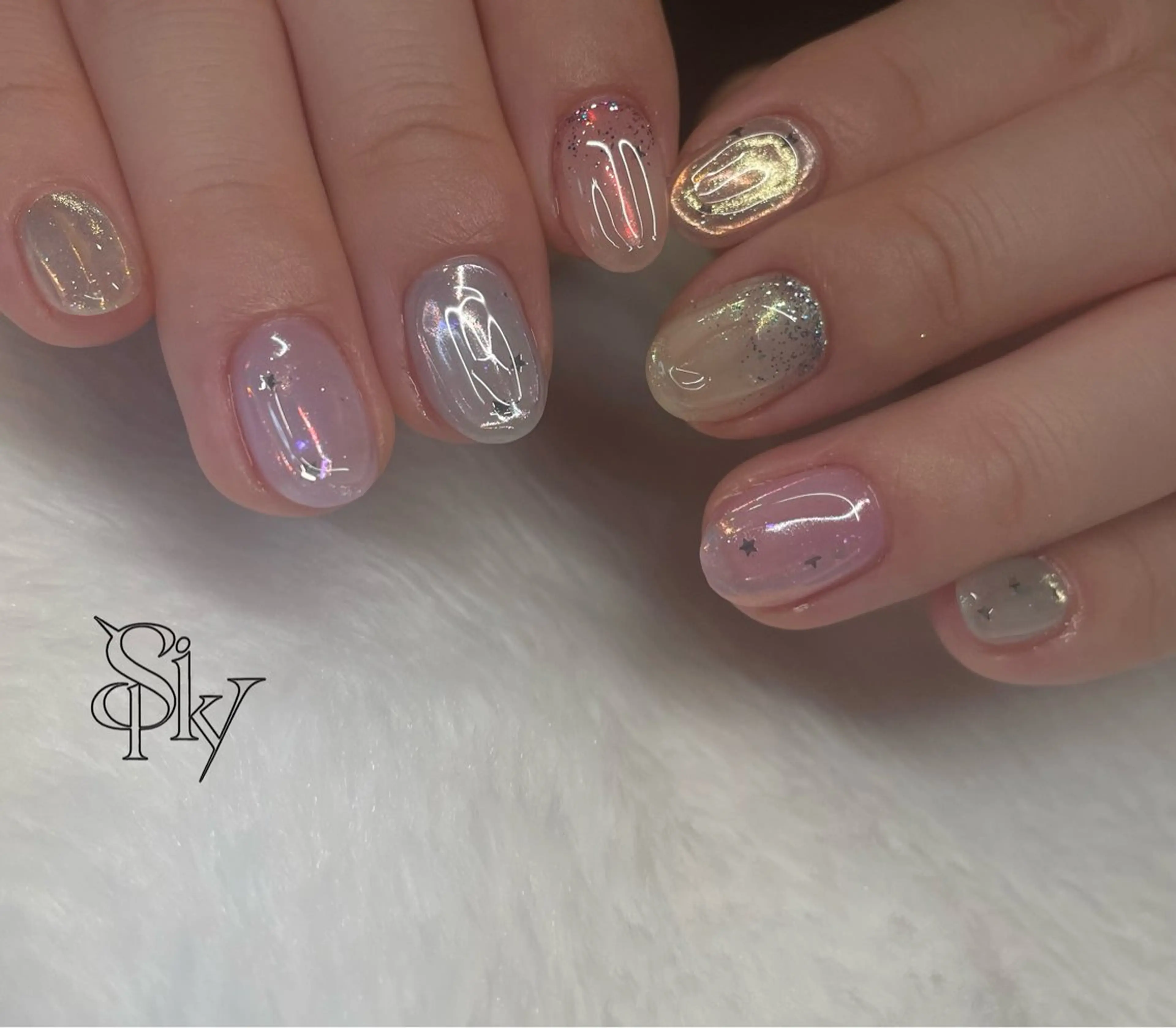 ネイル ハンドネイル Spiky とうげ ふうかのネイルデザイン