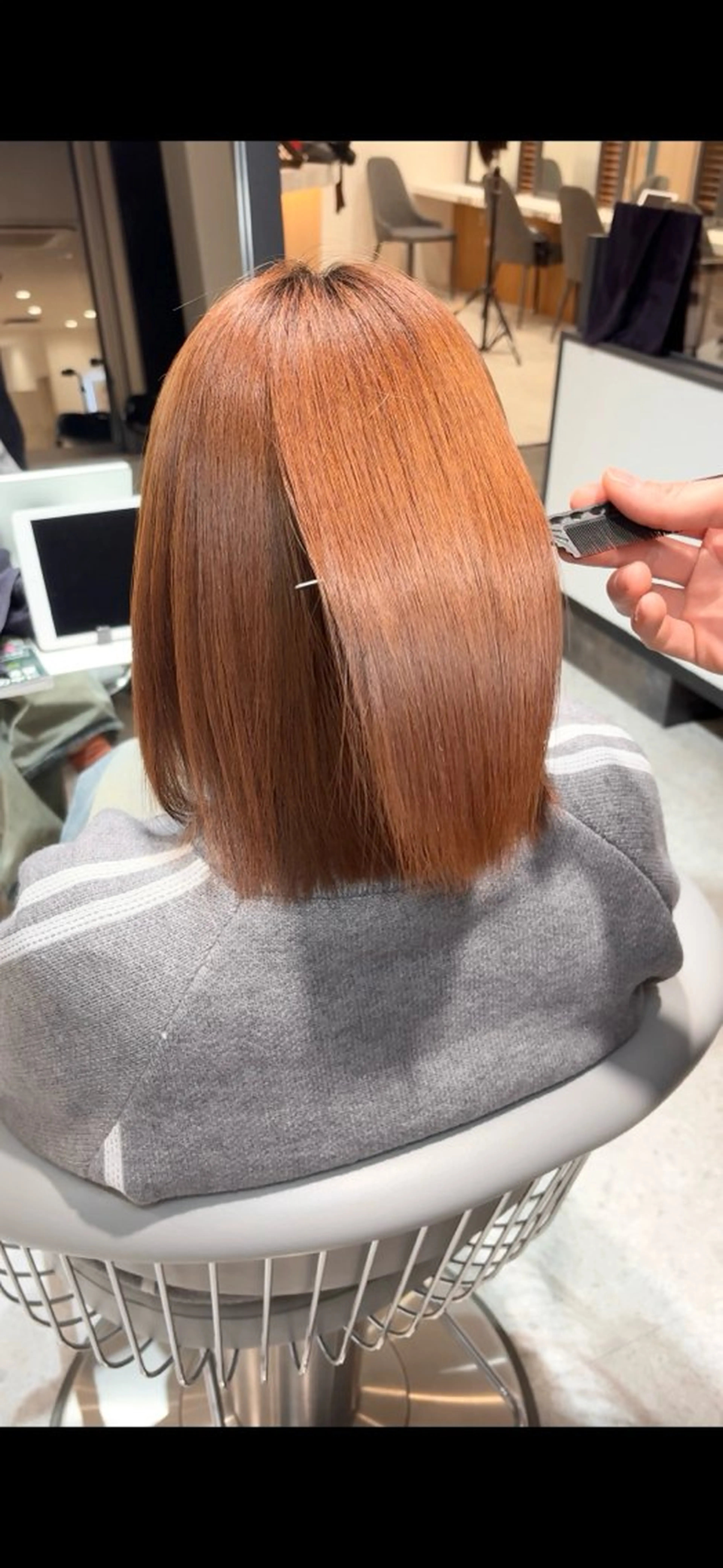 ミディアム トリートメント イウラ ショウヤのヘアスタイル