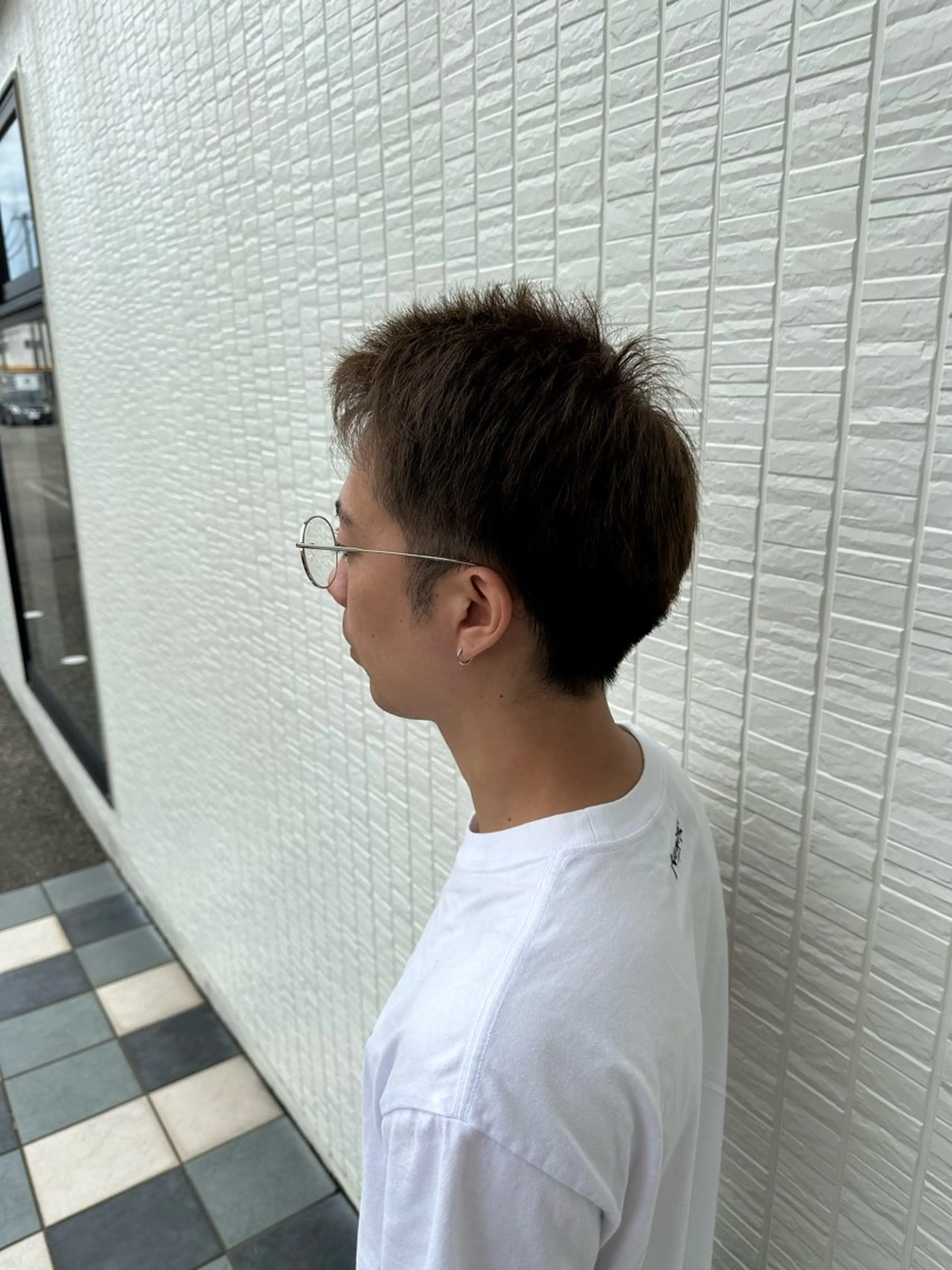 ショート カラー メンズ 花野 郁登のヘアスタイル