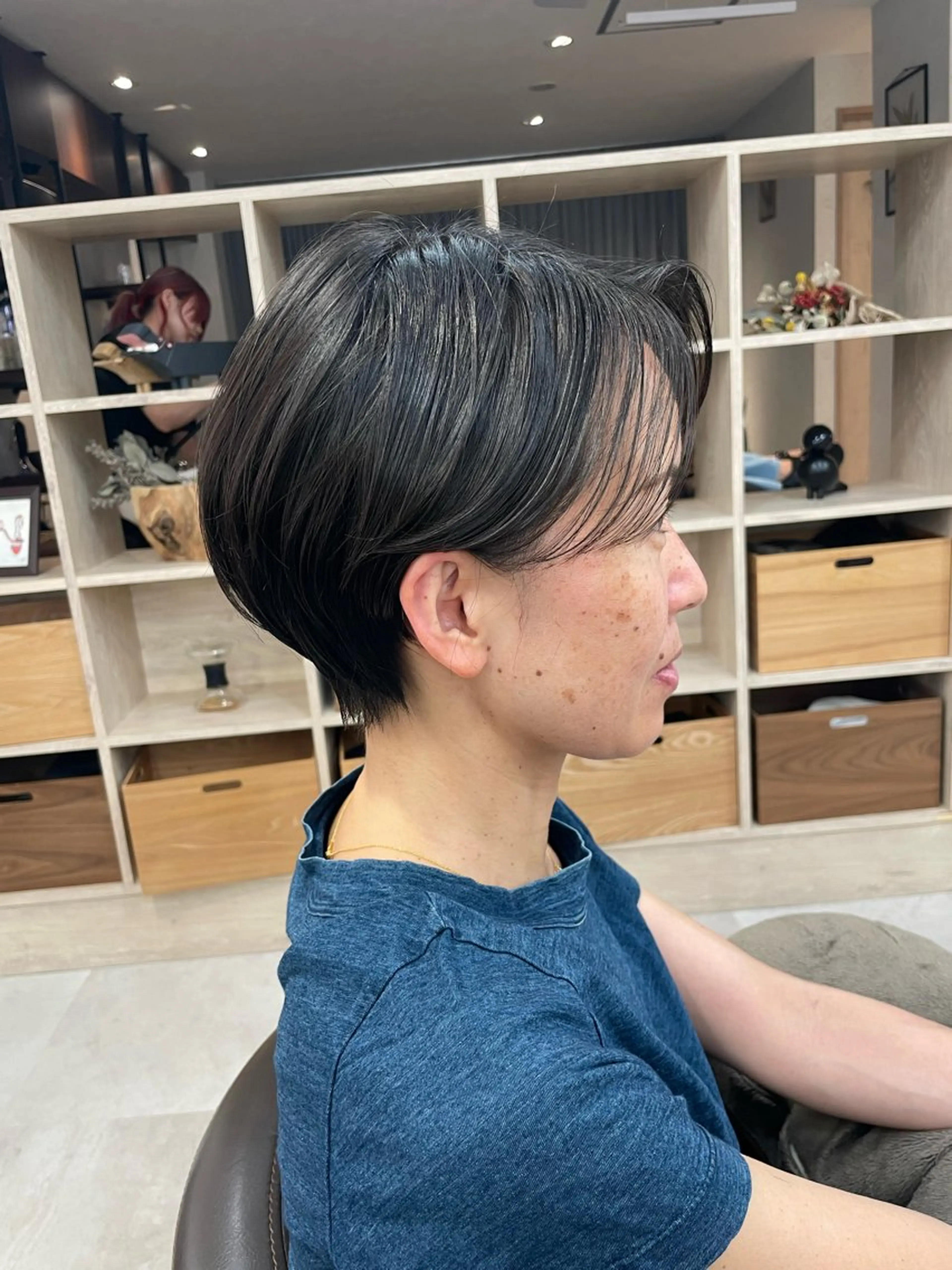 ショート 地毛風縮毛矯正 / ショート/ボブ/平山のヘアスタイル