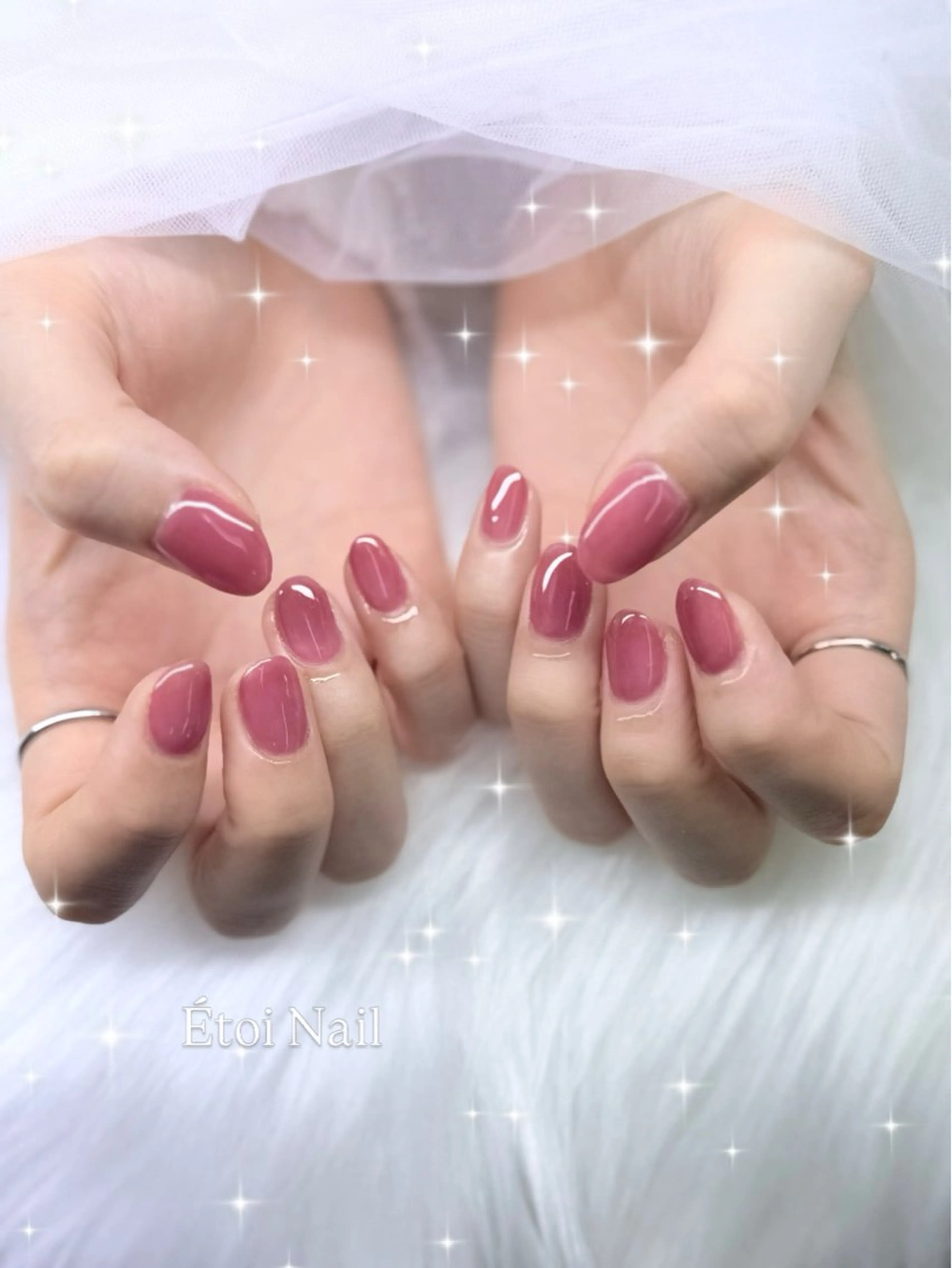 ネイル ワンカラーネイル Etoi Nail akaneのネイルデザイン