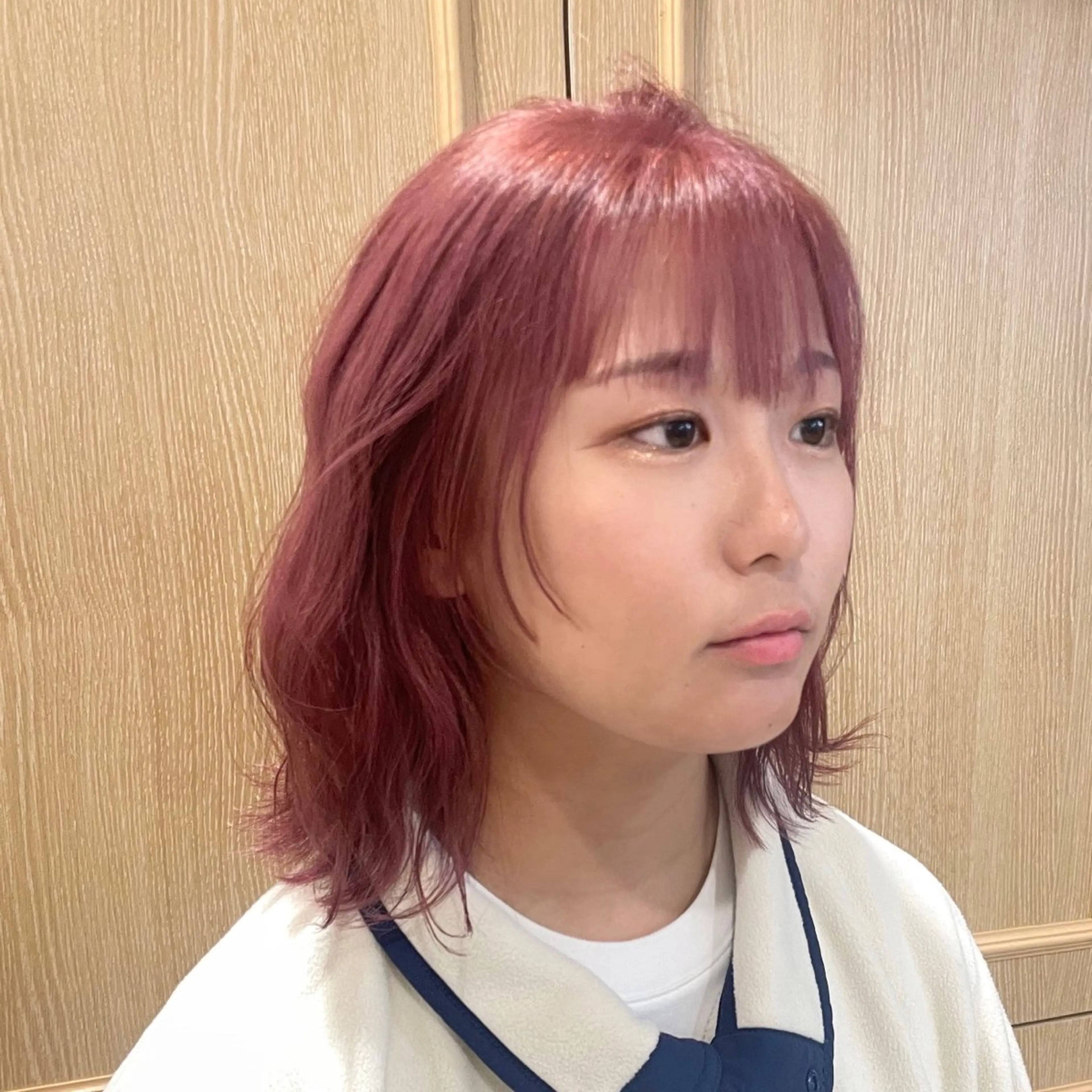 ミディアム カラー ヘアアレンジ ハイトーンカラー レイヤーカット ヘアアレンジ🪽🎀 艶カラー/天王寺のヘアスタイル