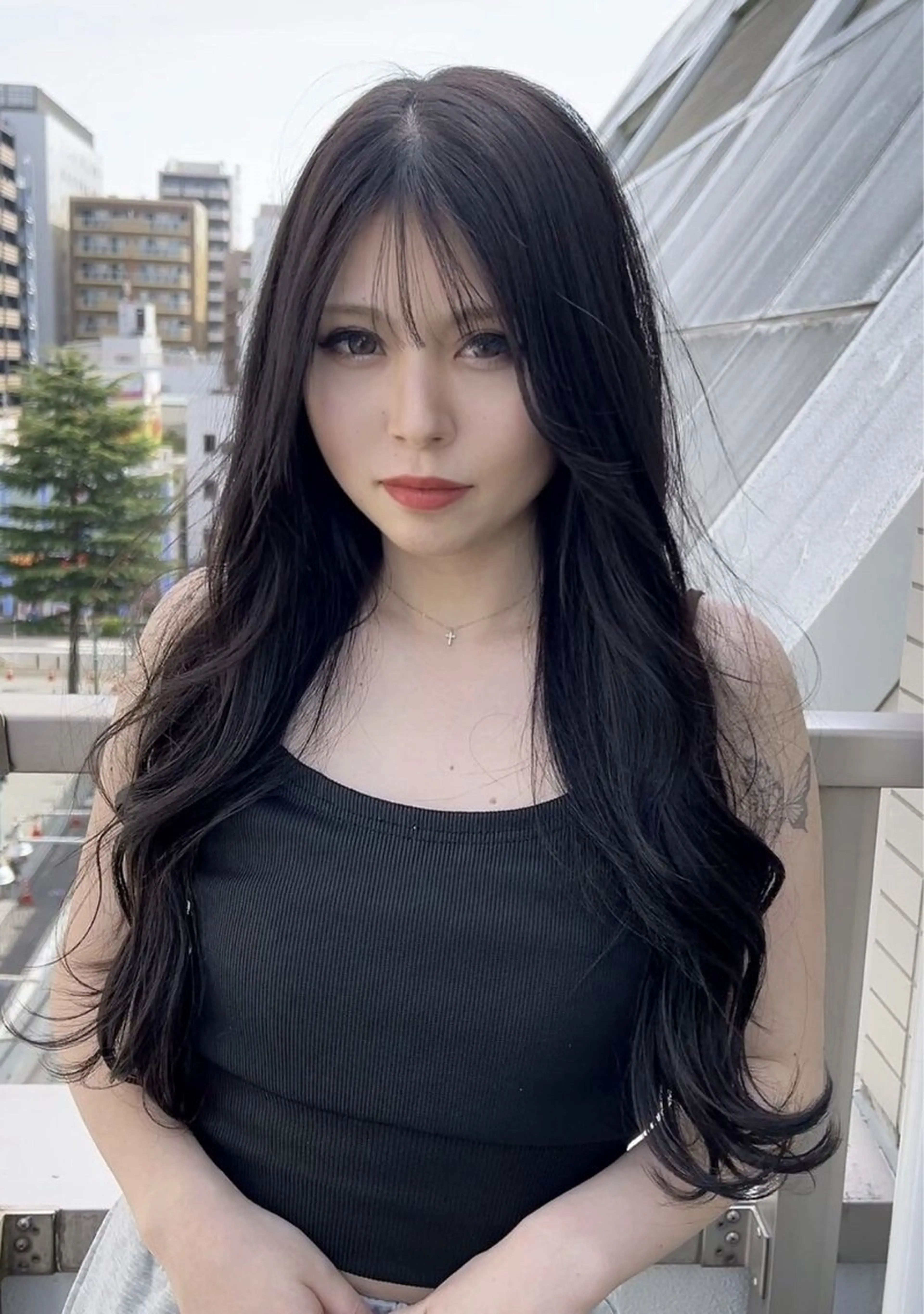 ロング カラー ʚザクザクレイヤー× 艶透明感/にしじまɞのヘアスタイル