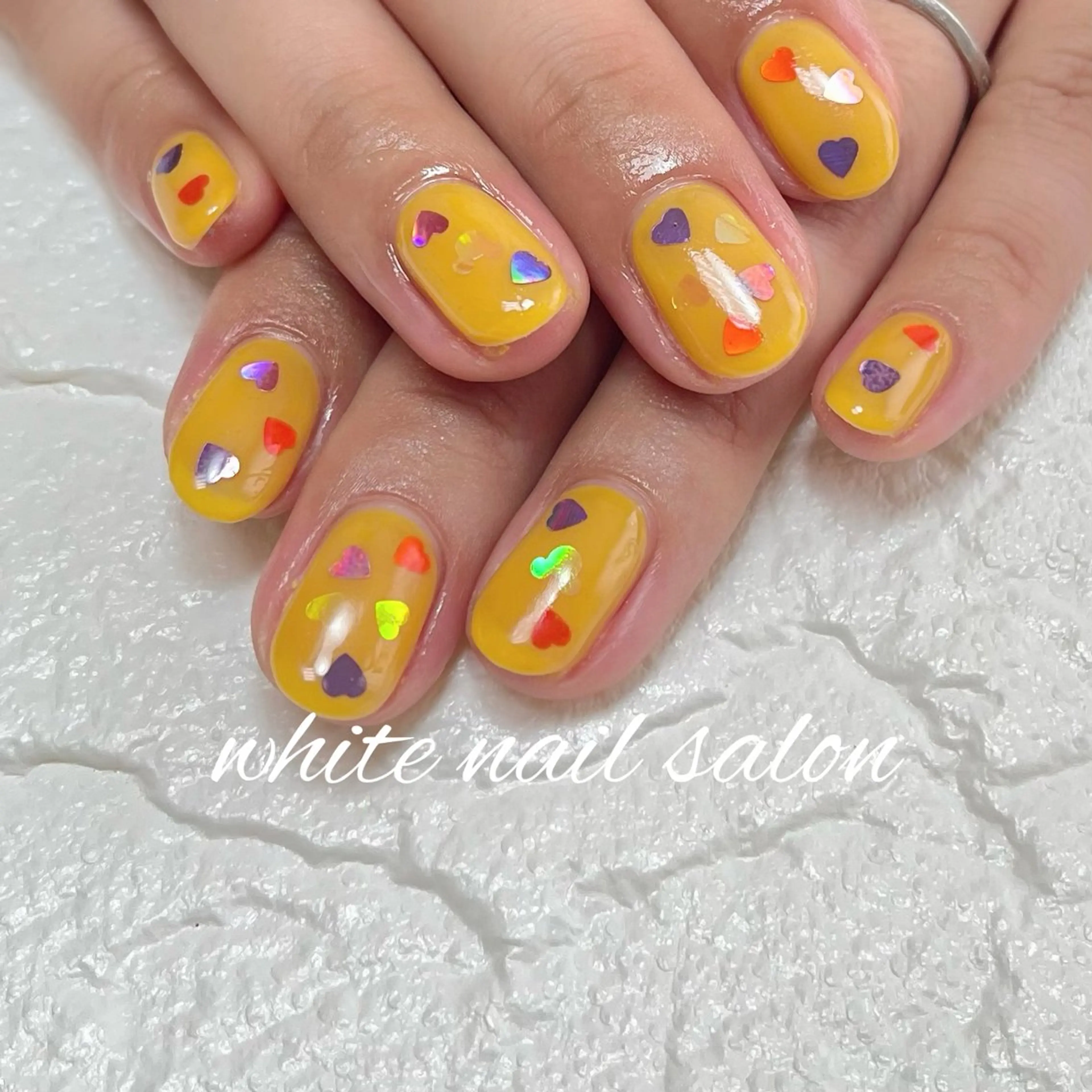ネイル ラメ(グリッター) ハンドネイル white nail salonのネイルデザイン