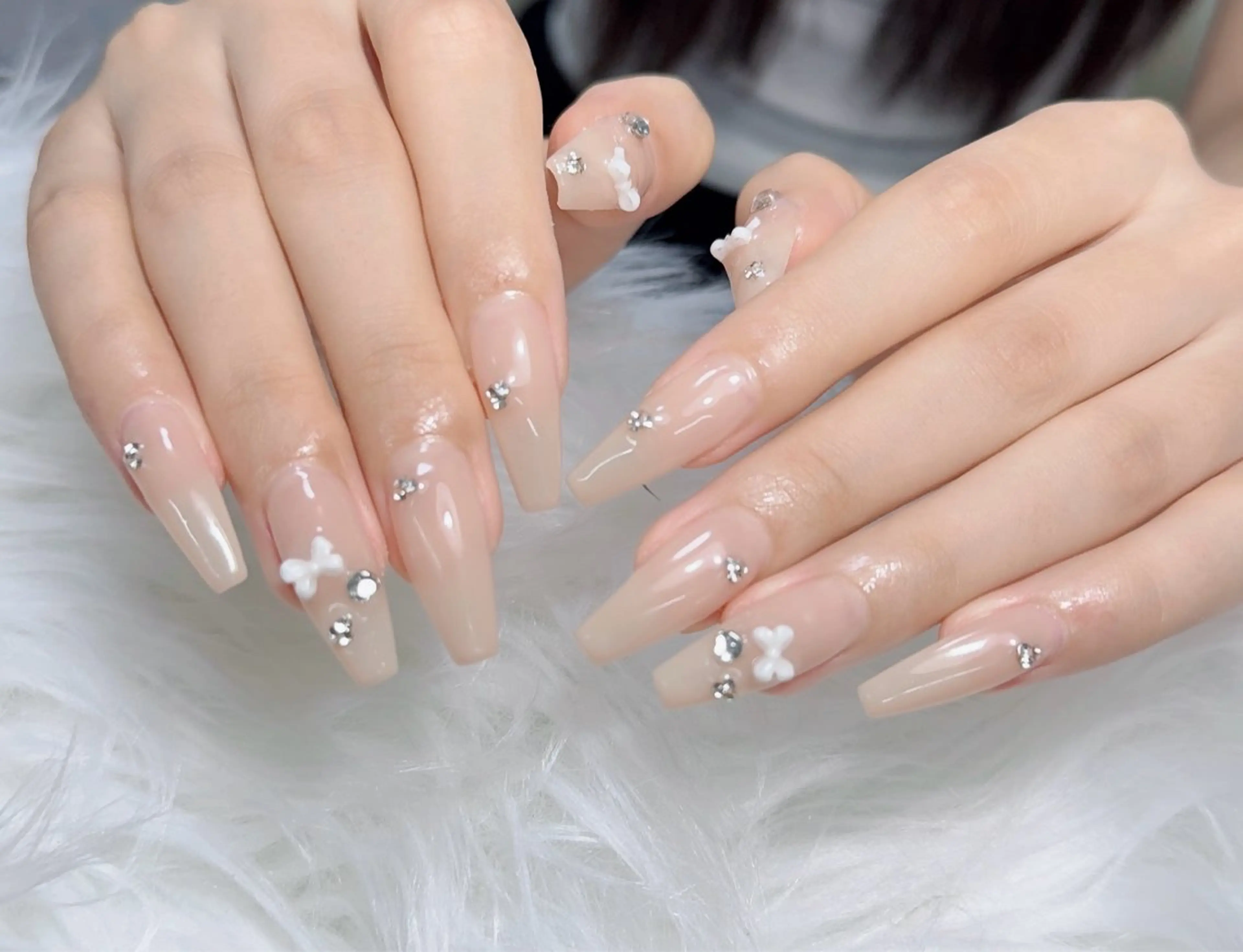 ネイル アートネイル フレンチネイル ジェルネイル 韓国ネイル マグネットネイル ハンドネイル Lenie Nail Salonのネイルデザイン