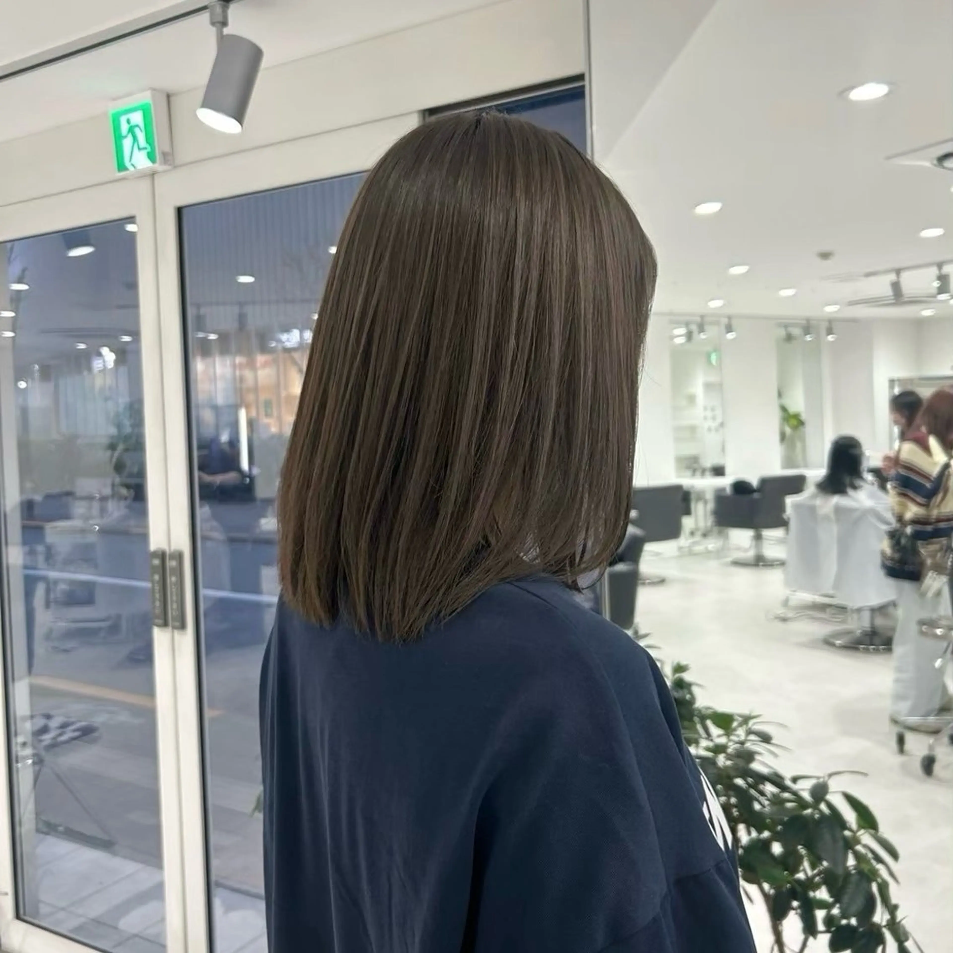 ミディアム カラー ヘアカラー トリートメント ヘアセット グレージュ/ベージュ /経堂/sana🌱のヘアスタイル