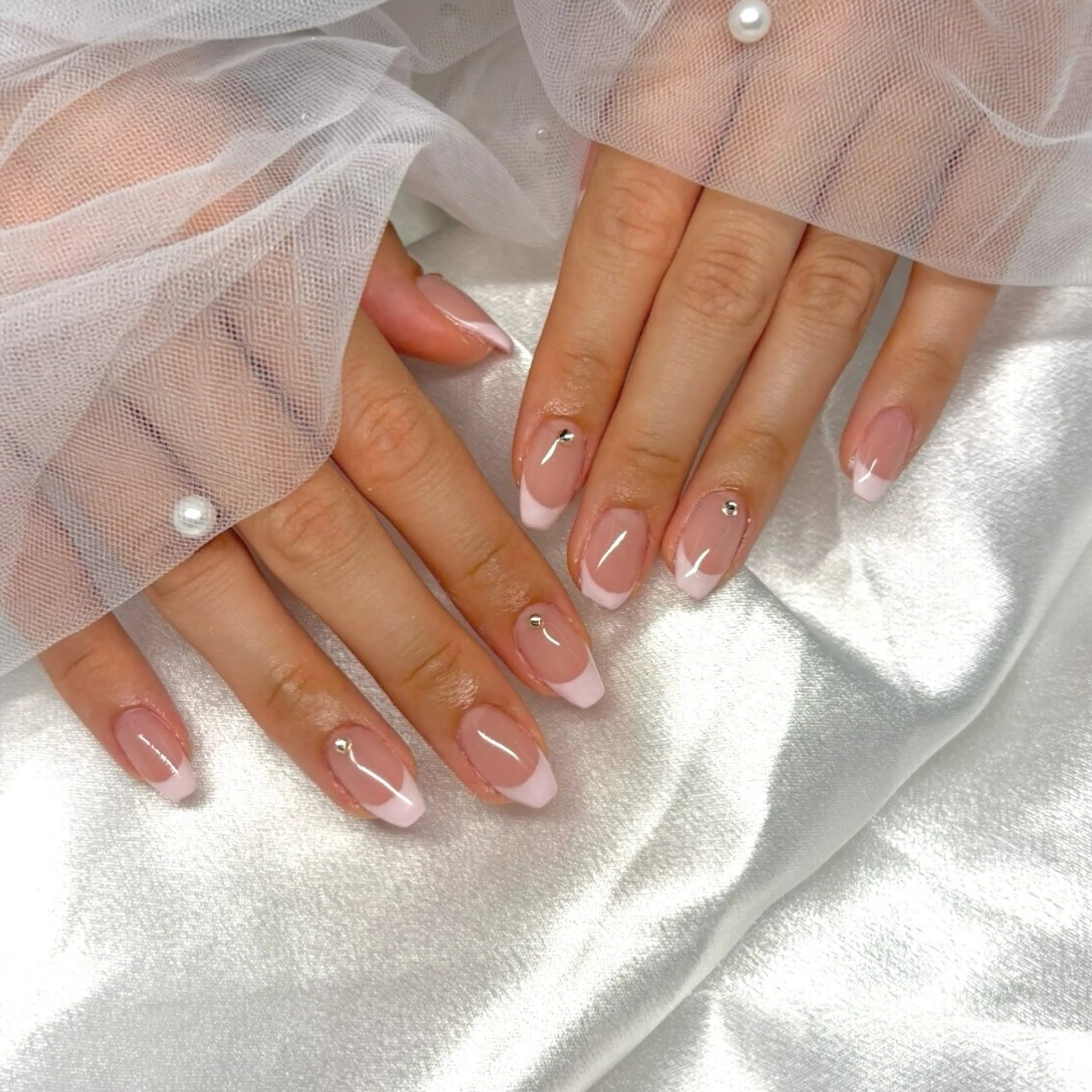 ネイル ハンドネイル 中元 月のネイルデザイン