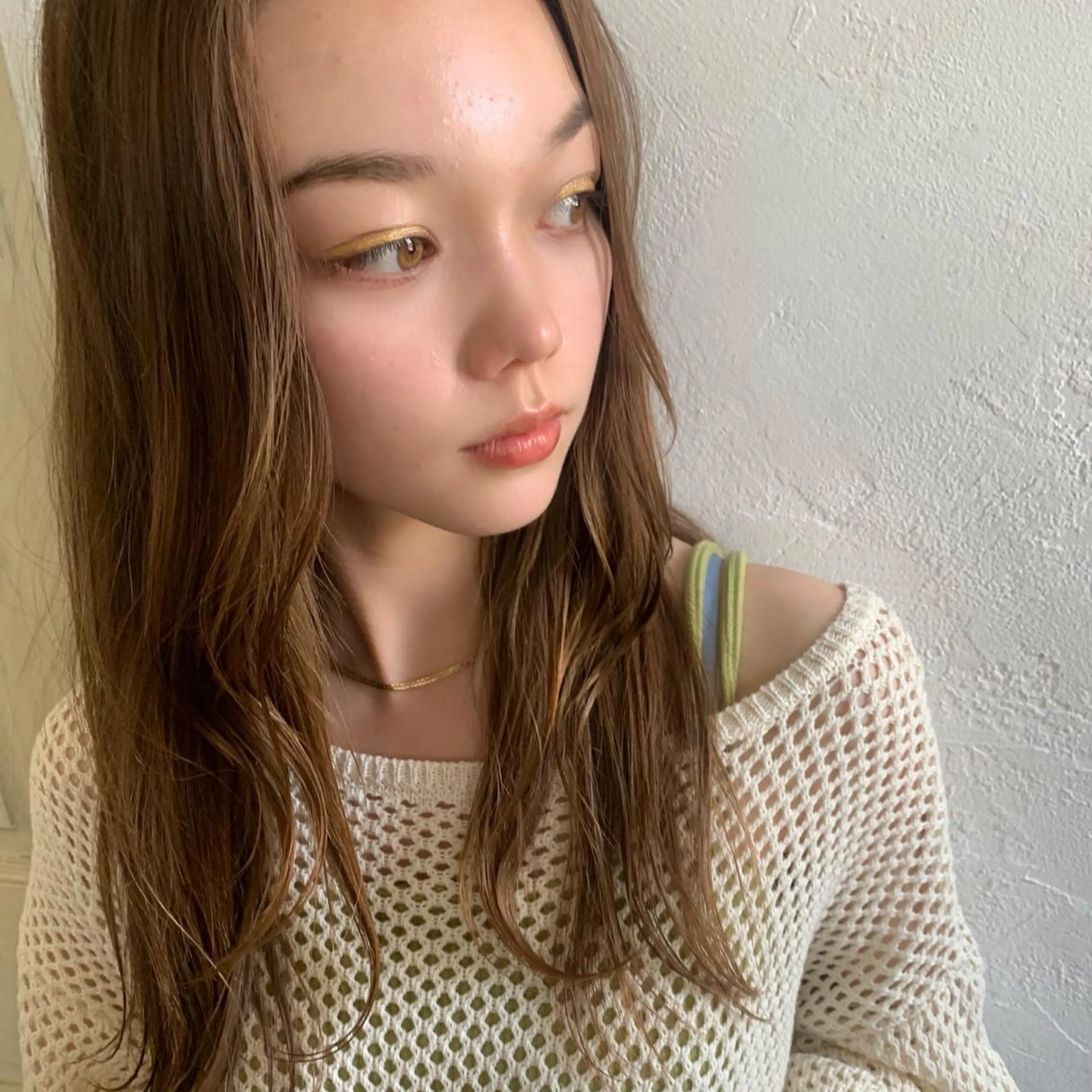 ロング カラー カット ヘアカラー トリートメント 顔周りレイヤー 🎀マリノのヘアスタイル