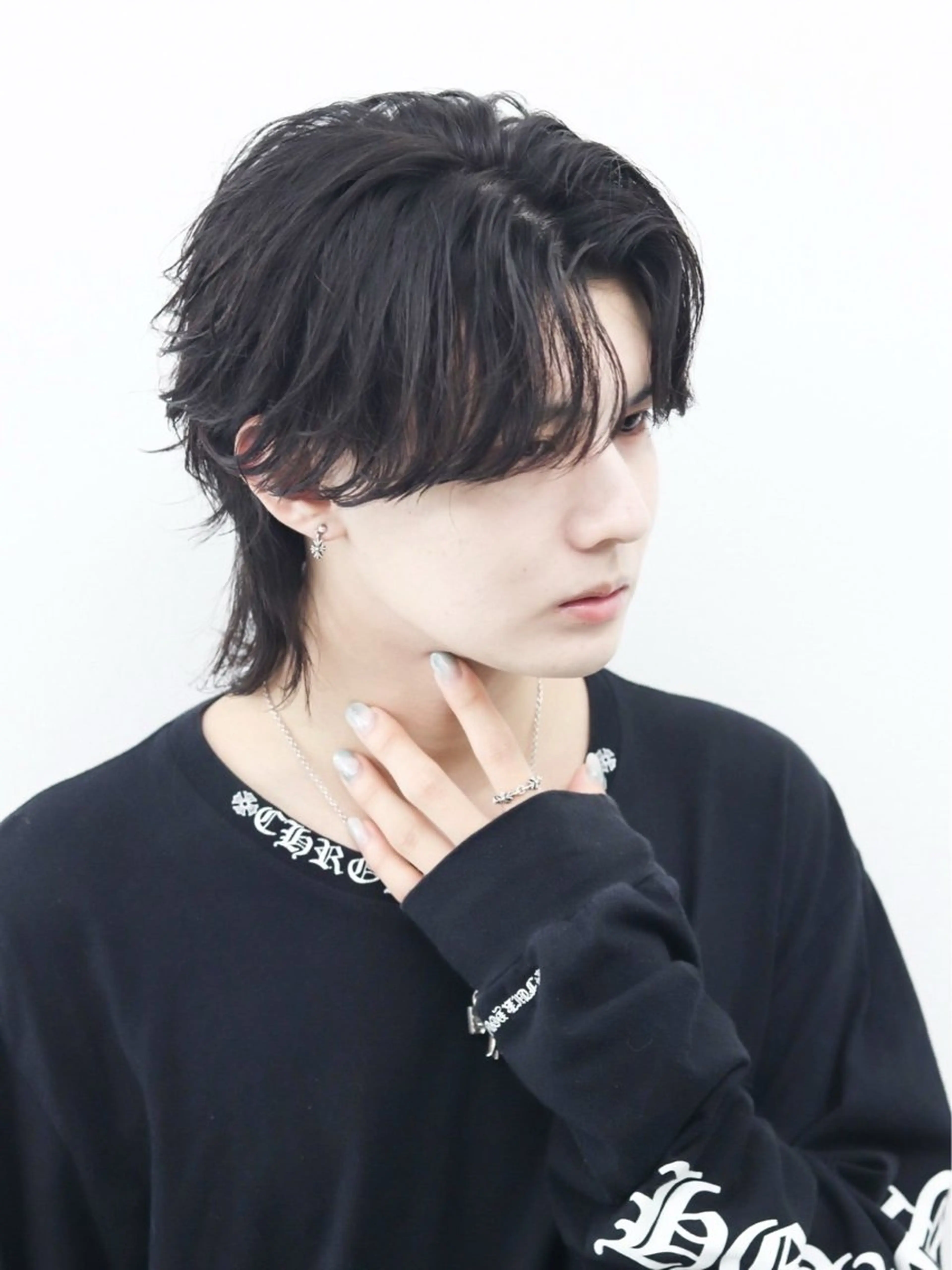 セミロング カラー パーマ ヘアアレンジ メンズ 似合わせカット メンズ特化❤️‍🔥 RIKU❤️‍🔥のヘアスタイル