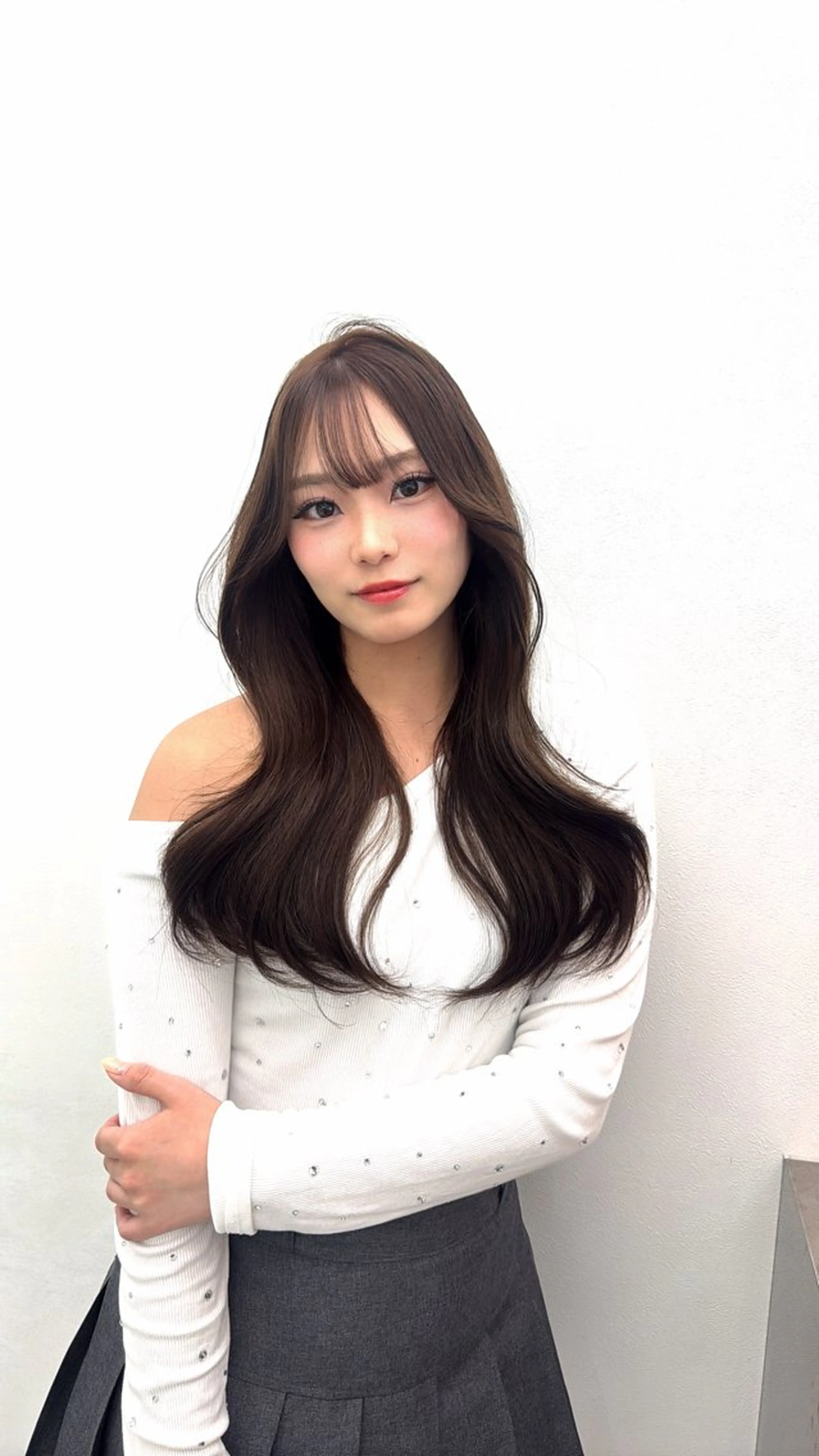 ロング カラー ヘアカラー トリートメント 中韓レイヤー/ ブラウン🤎はやとのヘアスタイル