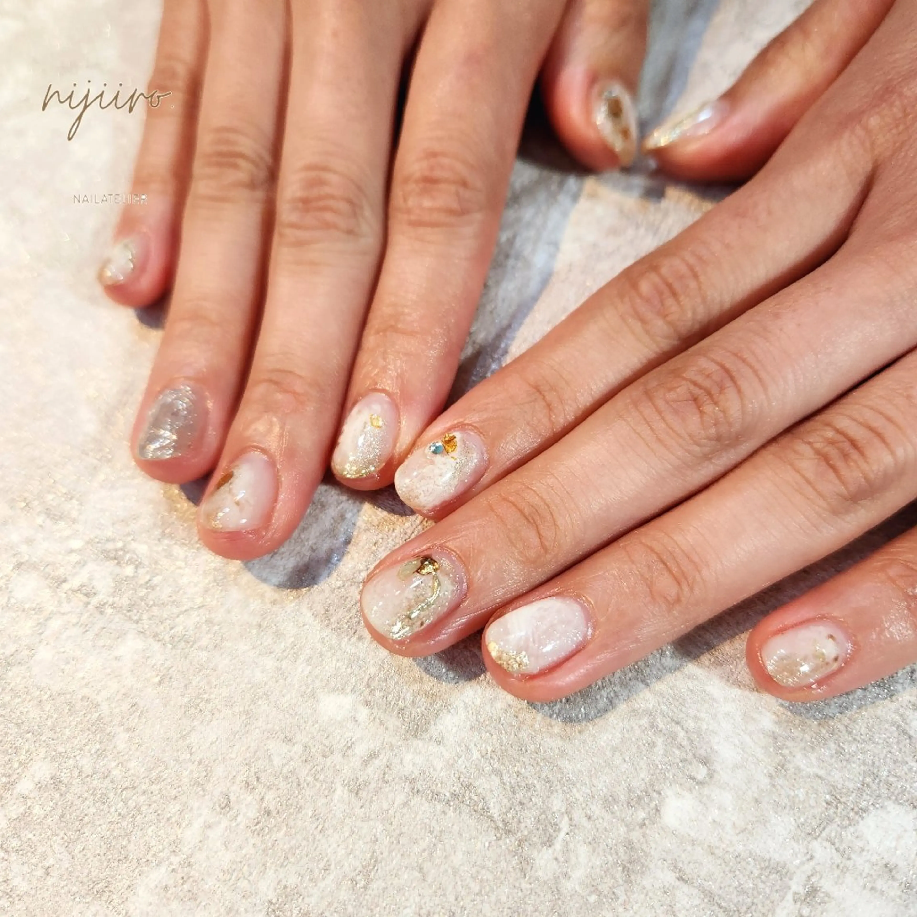 ネイル ニュアンスネイル ハンドネイル nailatelier nijiiro.所属・nijiiro🌈 サトウのネイルデザイン