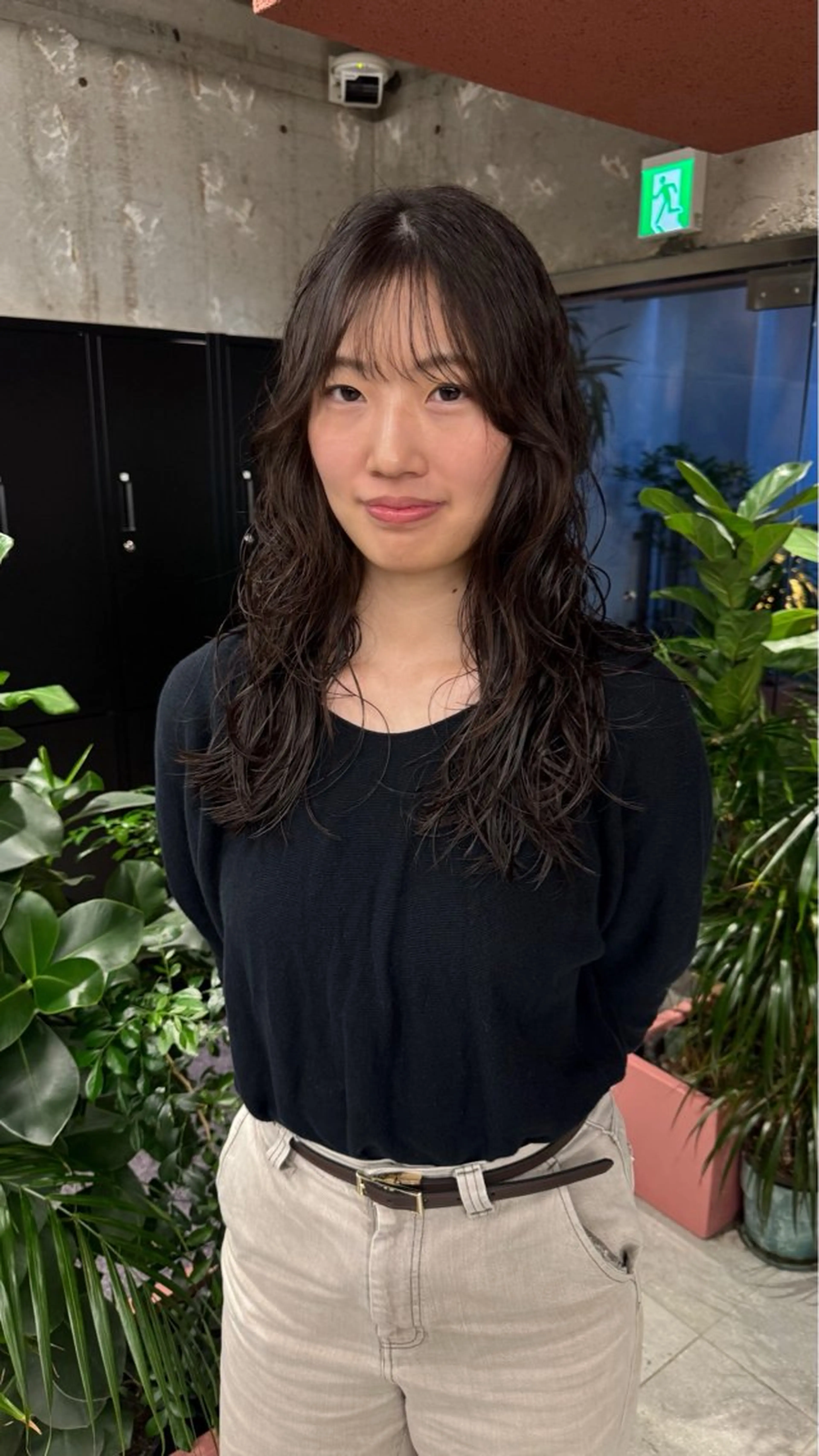 セミロング パーマ ヘアアレンジ セミロングパーマ ボブ 顔まわりレイヤー 髪質改善 レイヤーカット YUMA/レイヤー/ 似合わせ/パーマのヘアスタイル