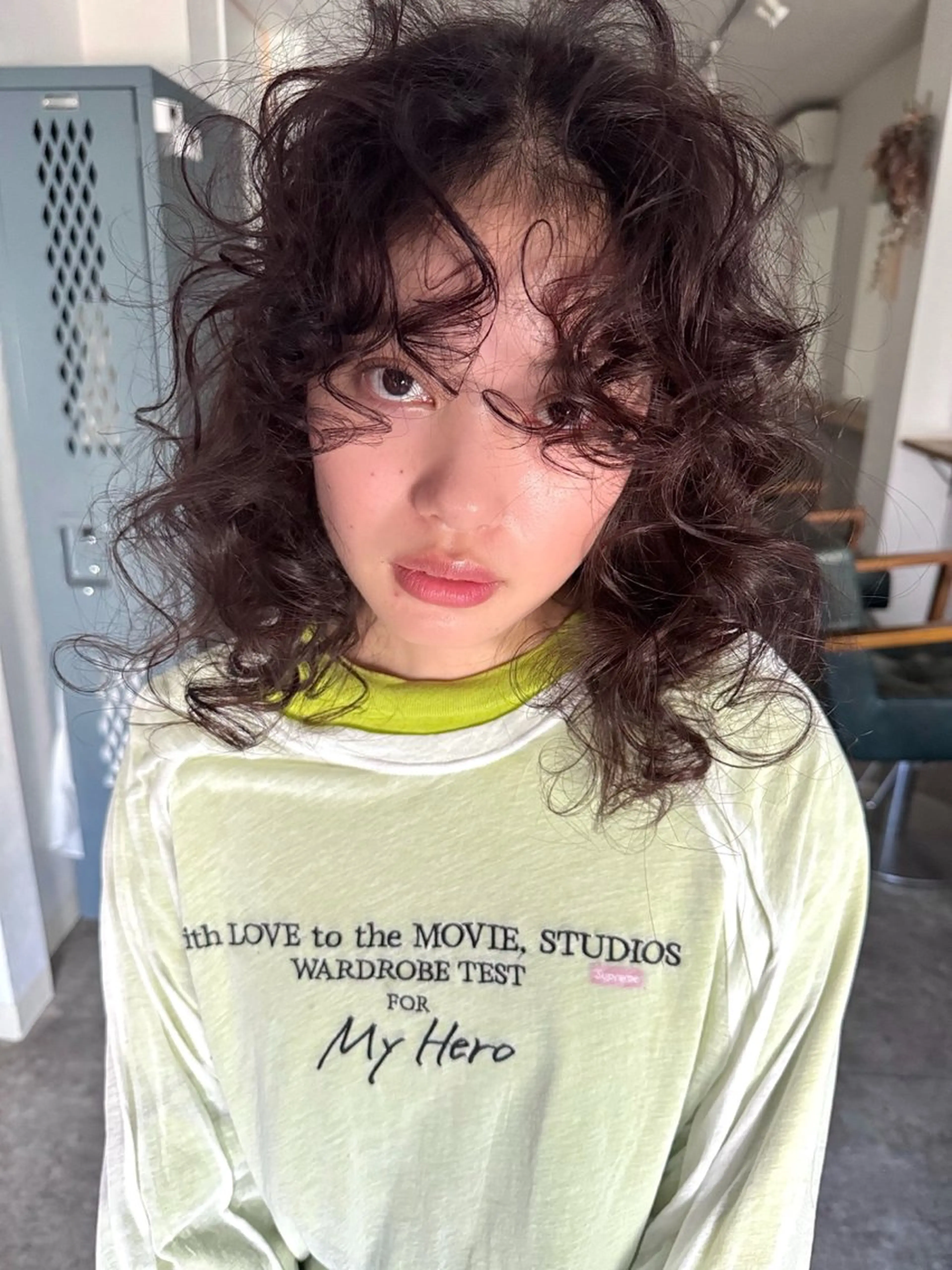 ミディアム パーマ ヘアアレンジ 丸山渉/パーマ エフェクトブリーチのヘアスタイル