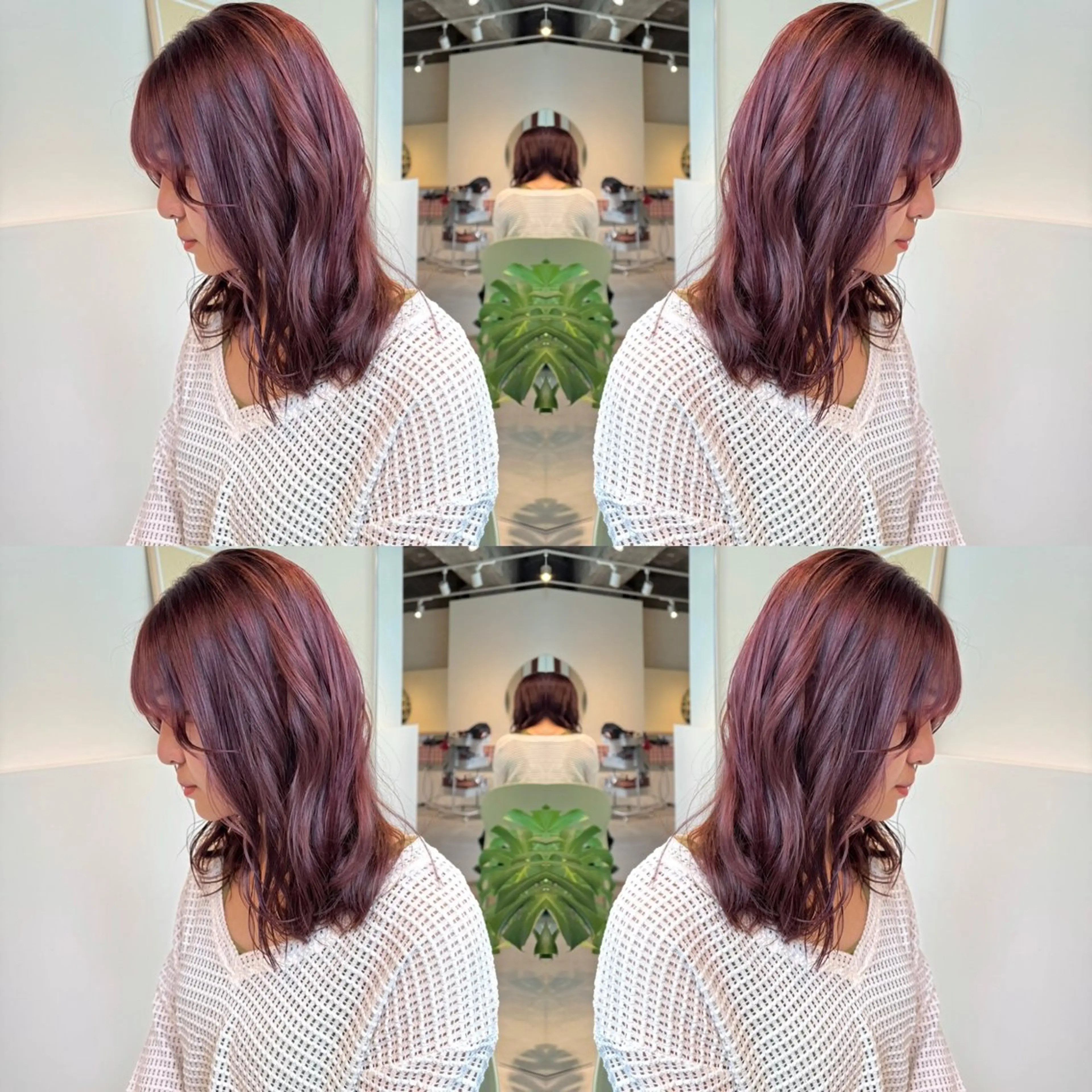 セミロング カラー 切りっぱなしボブ ショートボブ アッシュ ベージュカラー ブラウンカラー 髪質改善スペシャリス ト長尾勇弥/梅田中津のヘアスタイル