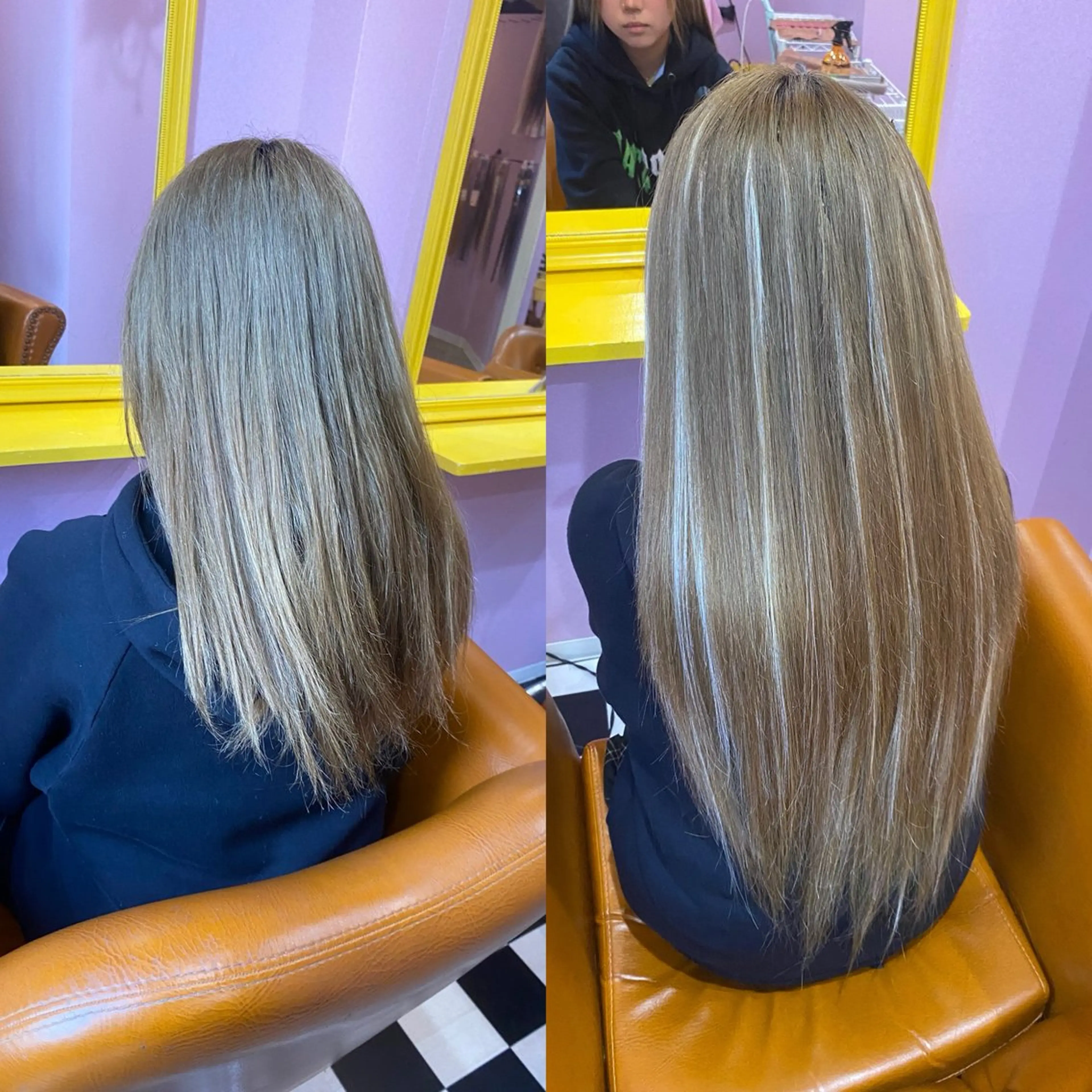 編み込みエクステ160g100本🩷🤍の写真