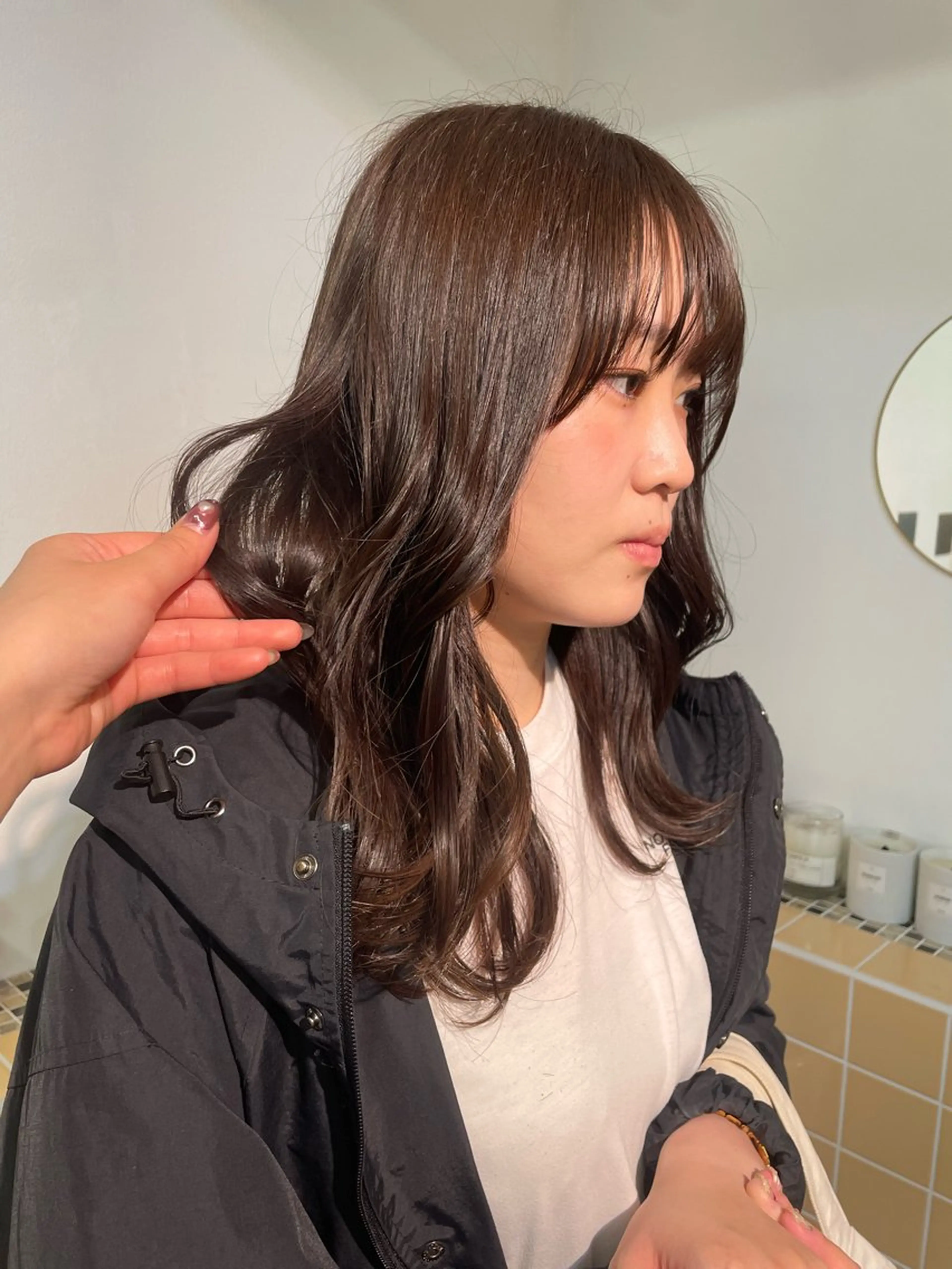 セミロング カラー カット ヘアカラー トリートメント sakura🌸 レイヤー/韓国ヘアのヘアスタイル