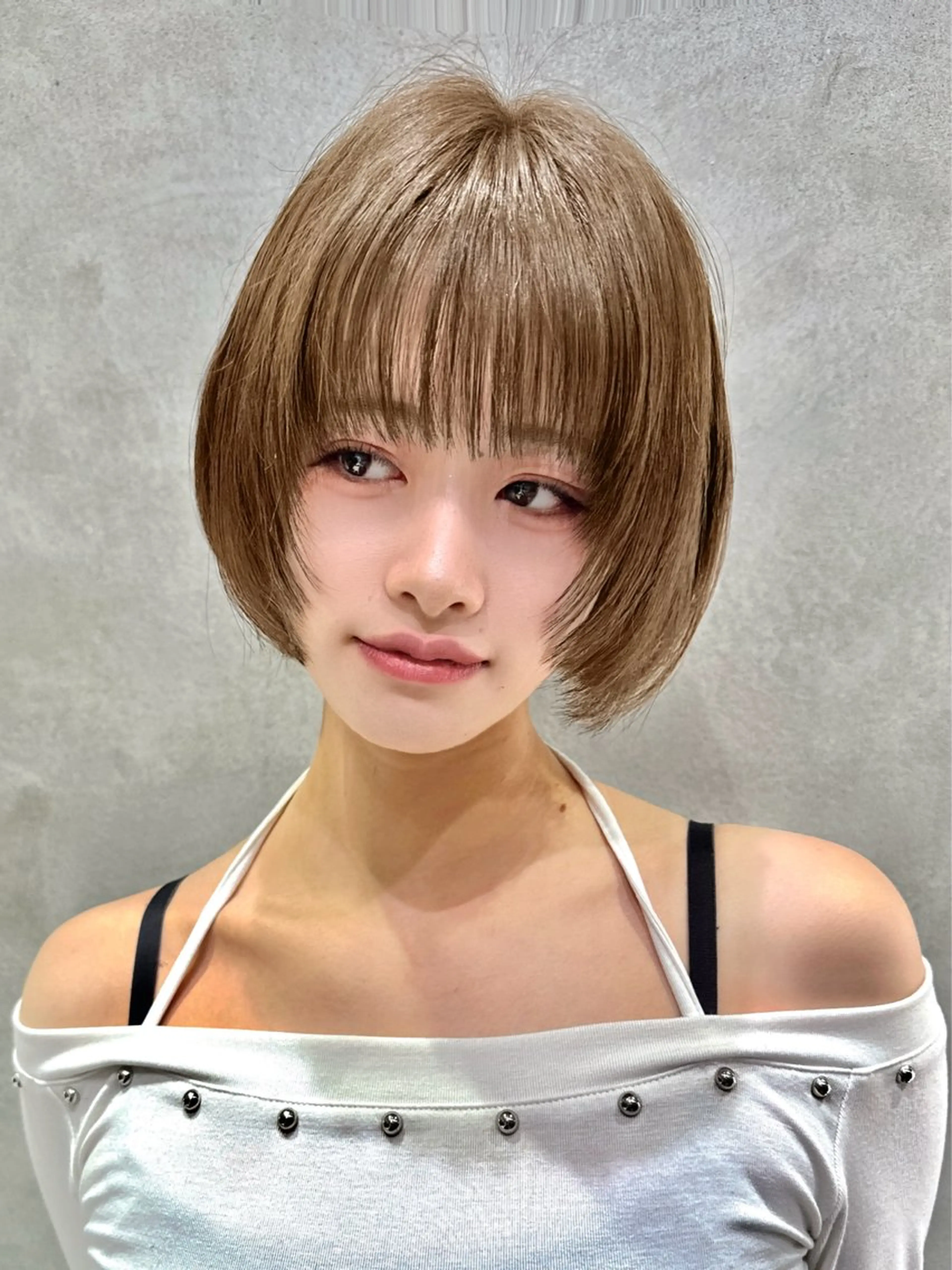 ショート ボブレイヤー ボブ レイヤーカット カット ヘアカラー トリートメント 本田 奈穂美のヘアスタイル