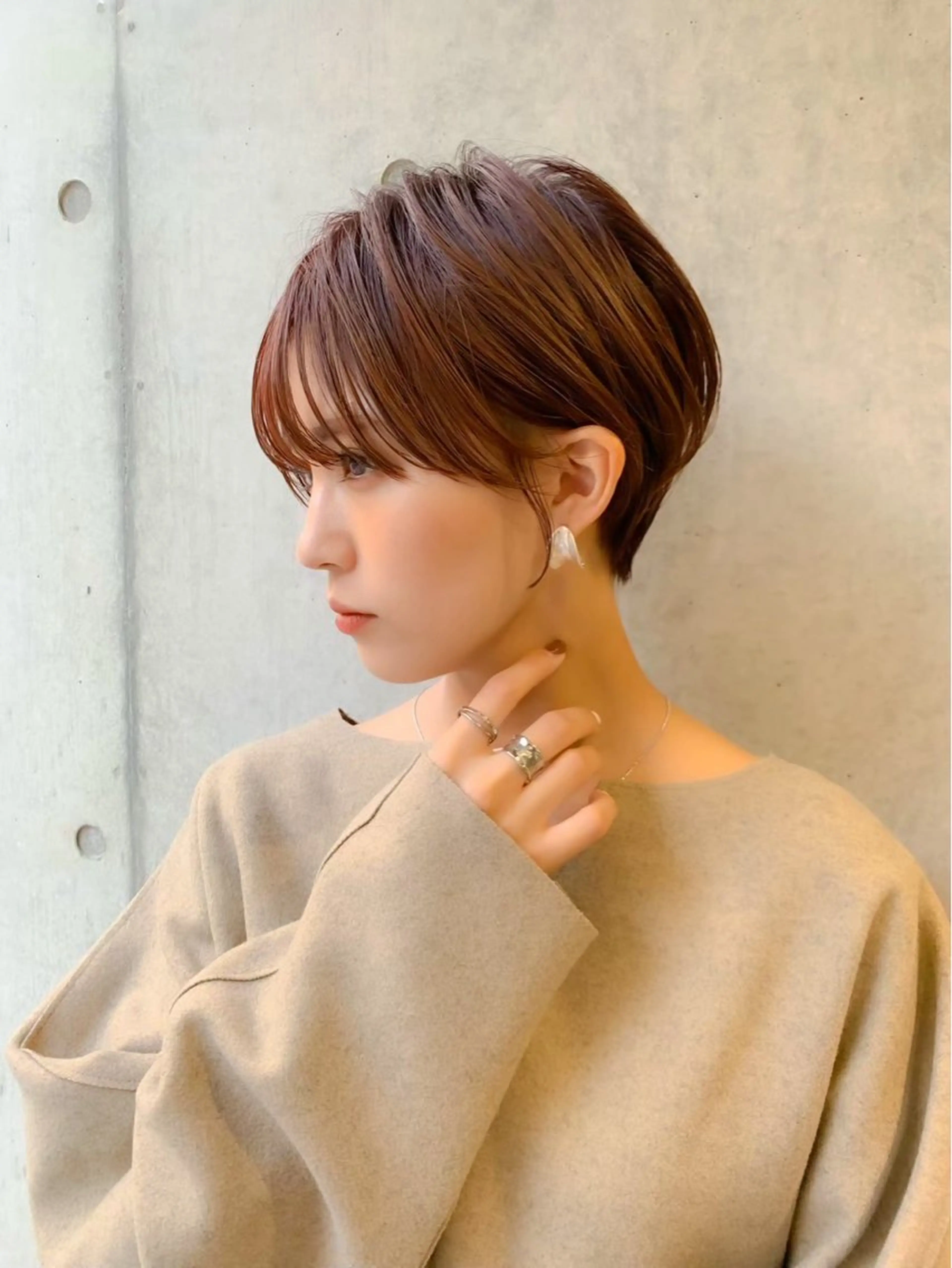 ショート ショートヘア 小顔カット カット ヘアカラー トリートメント ヘッドスパ taiga ショート /レイヤー/矯正🌈のヘアスタイル