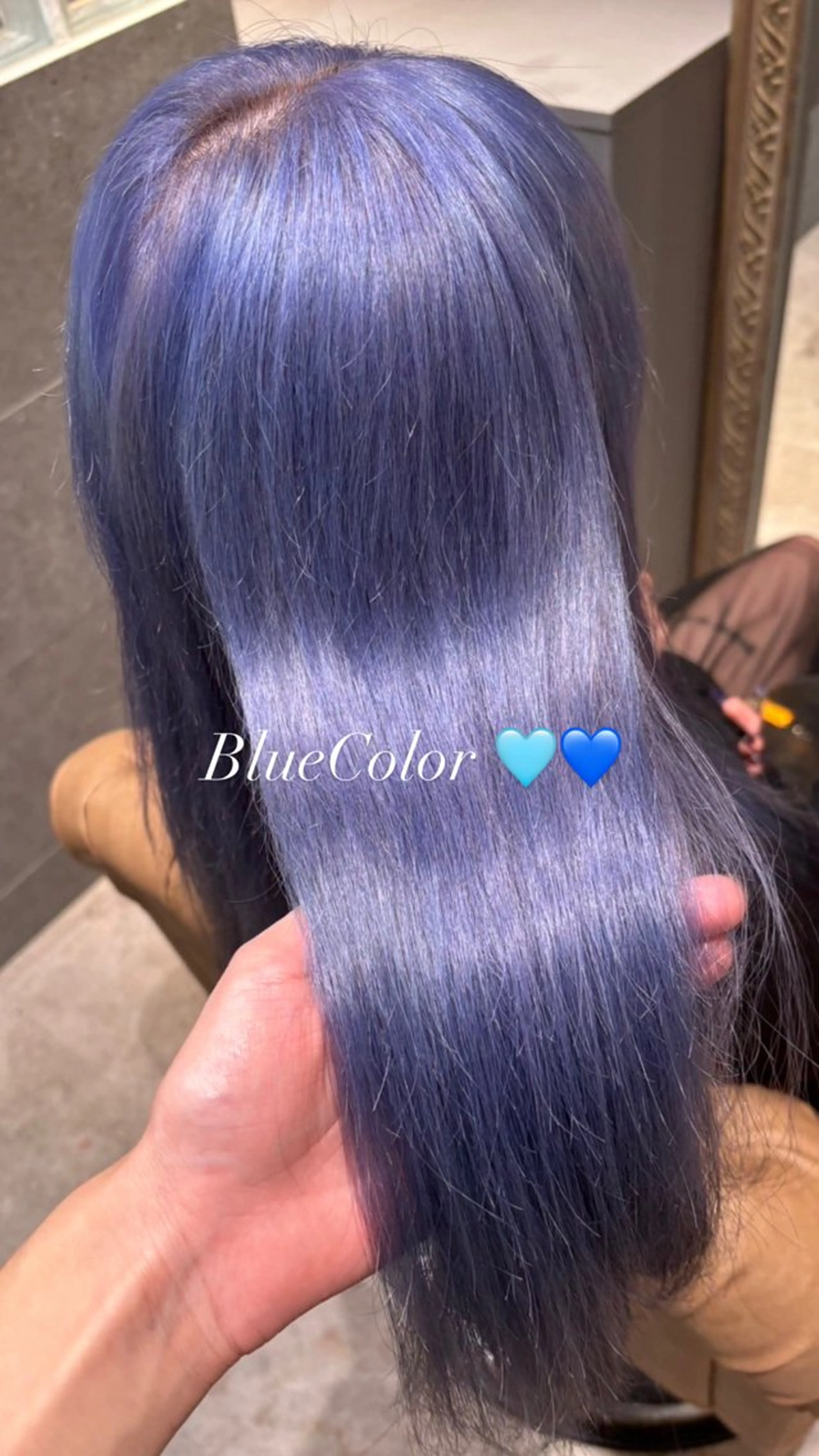 セミロング ヘアカラー 髪質改善/透明感カラ ー/みほのヘアスタイル