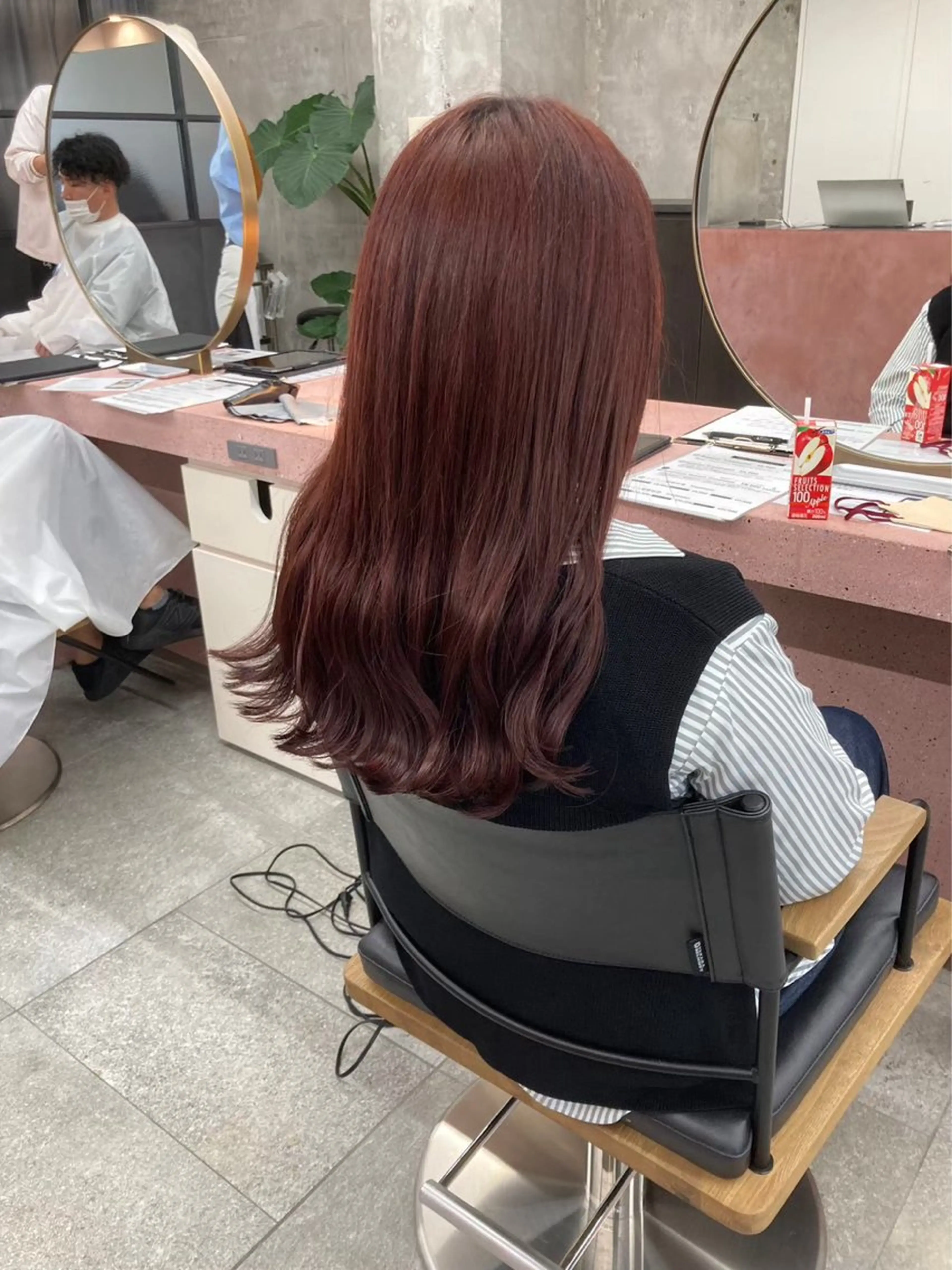 ブリーチなしダブルカラー＋Aujua5stepトリートメントの写真