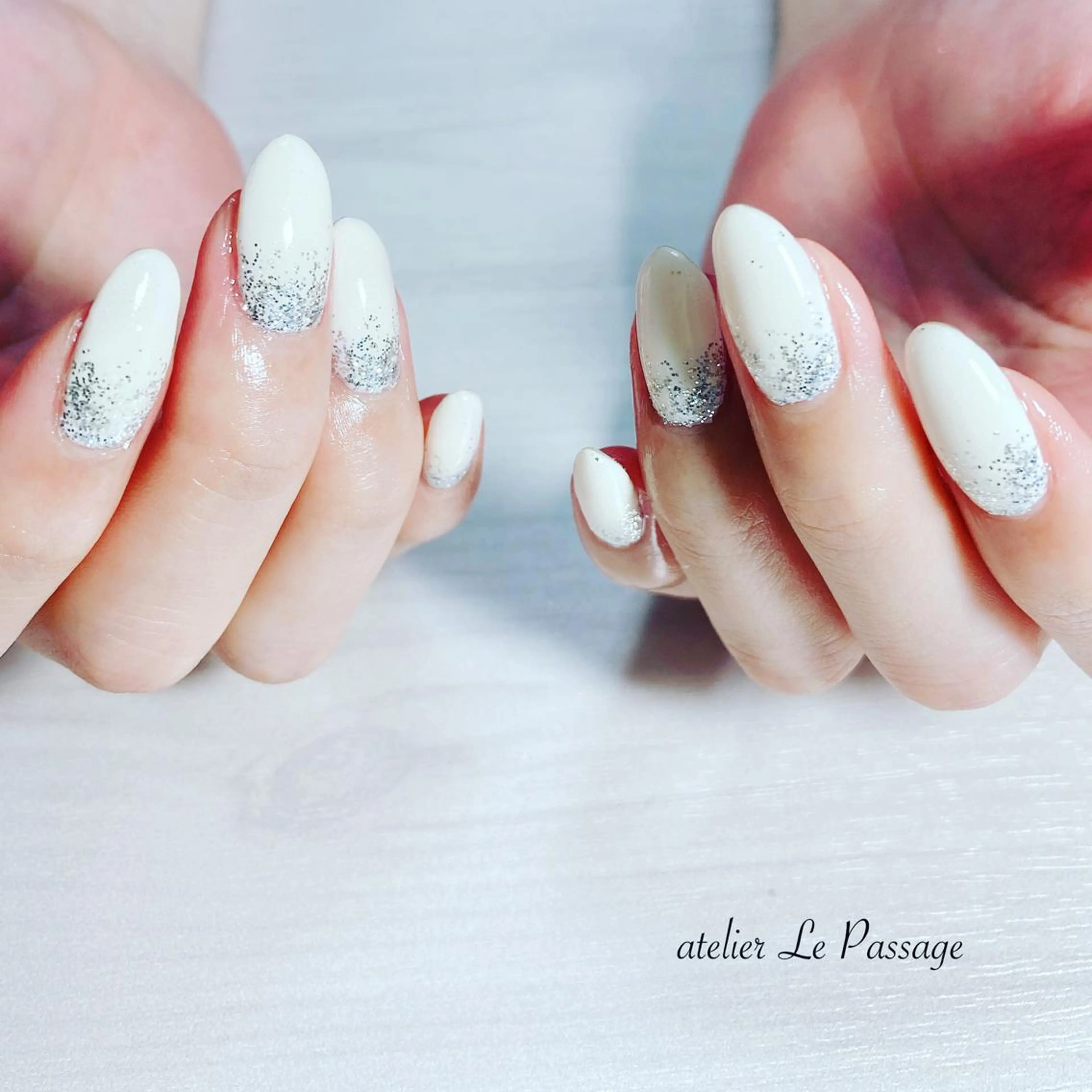 ネイル ジェルネイル オフィスネイル ワンカラーネイル パラジェル シンプルネイル Atelier Le Passage所属・h nakatsukaのネイルデザイン