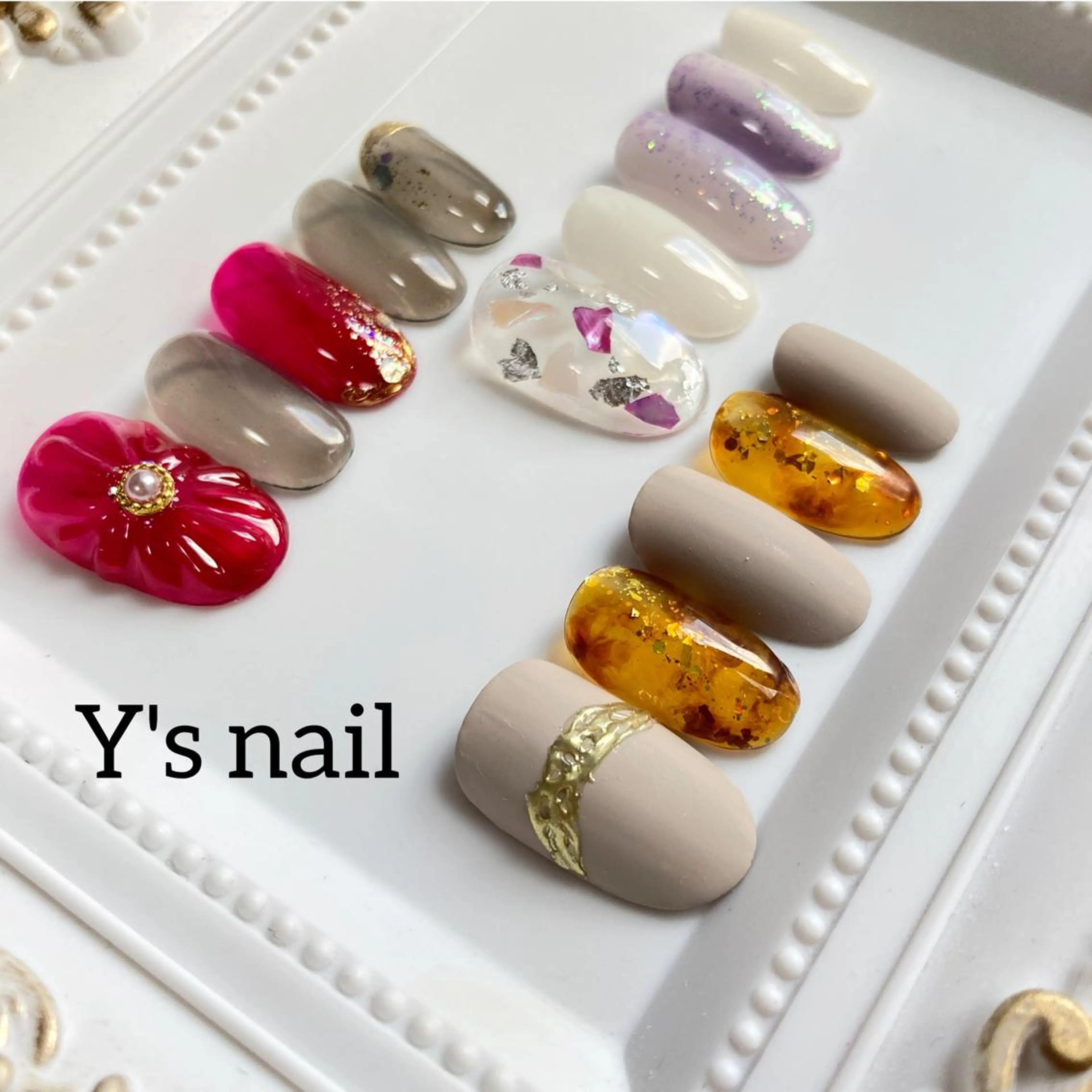 ネイル 手書きが得意🖌️ Y’s  nailのネイルデザイン