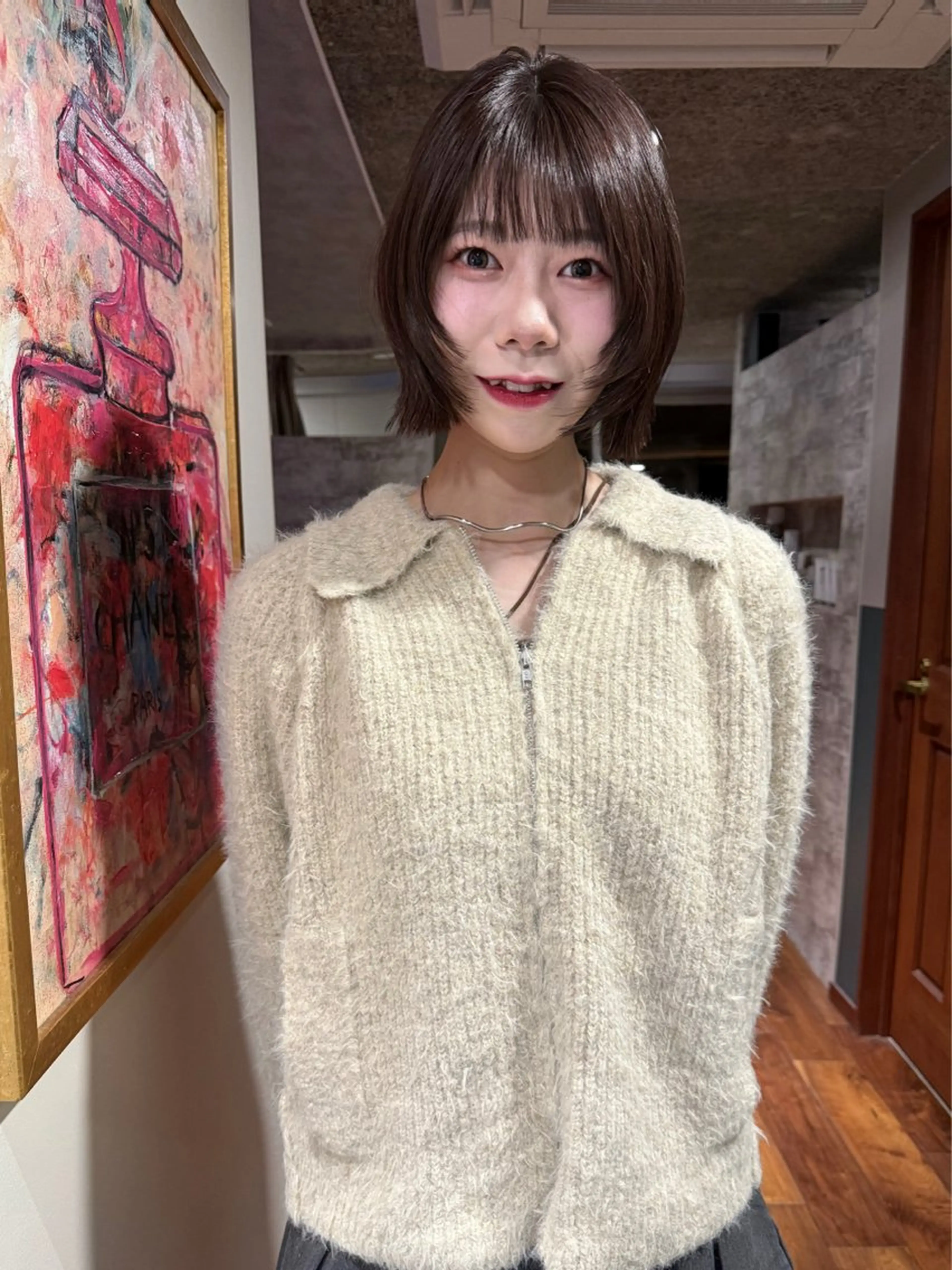 ショート カラー 似合わせカット カット ヘアカラー トリートメント mai / linoah˚✧のヘアスタイル