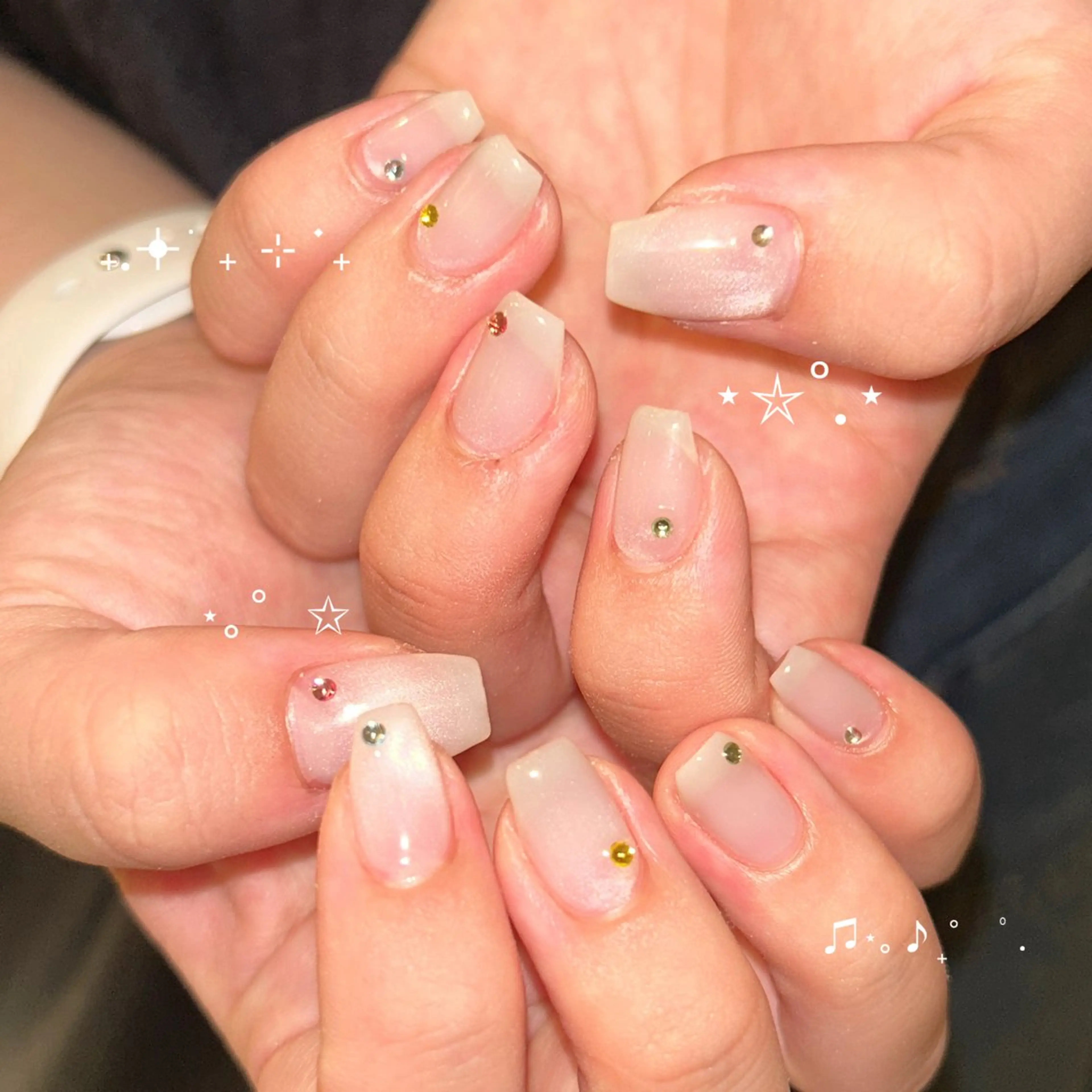 ネイル マグネットネイル ハンドネイル sayuri ໒꒱のネイルデザイン