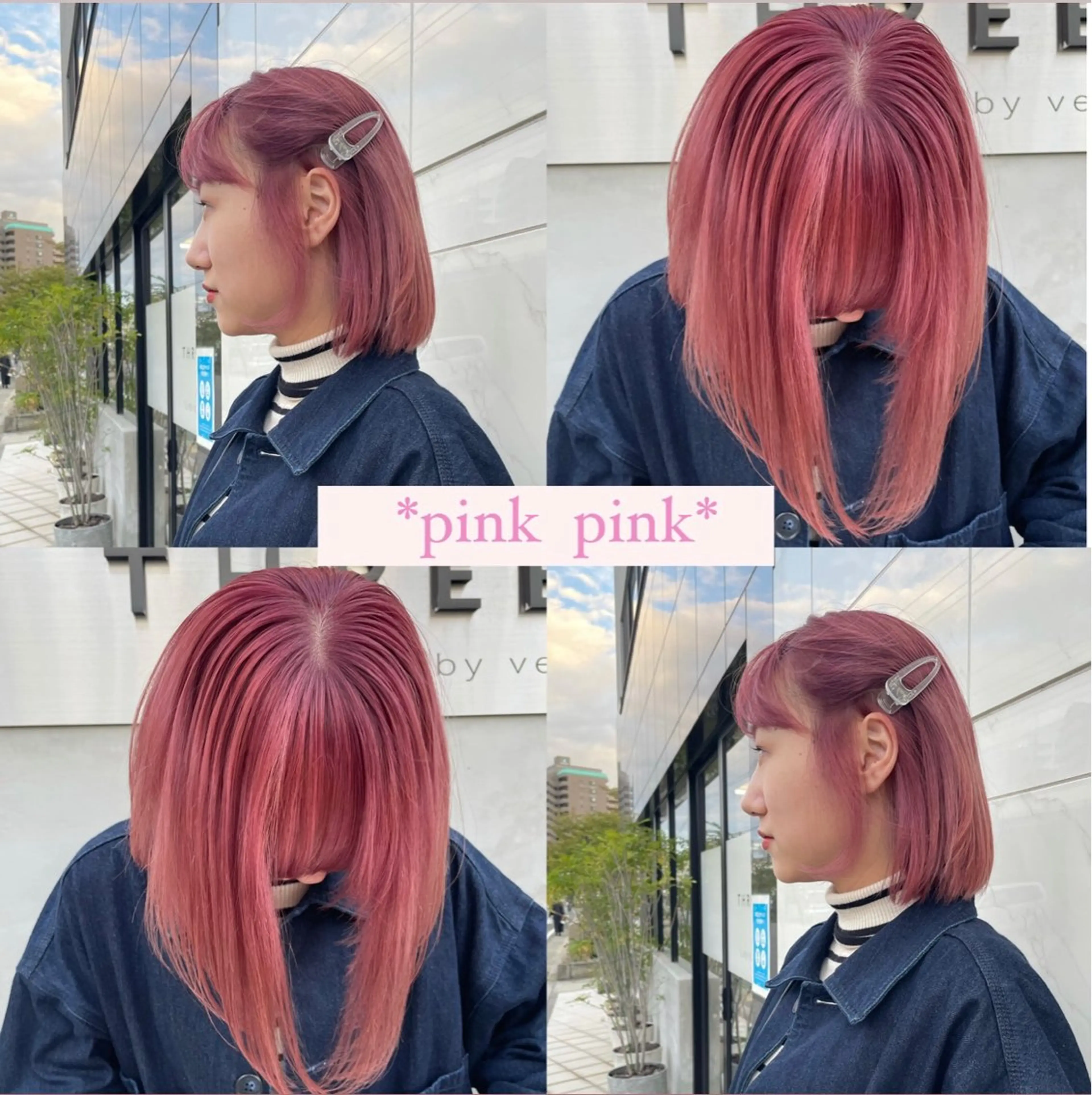 ショート カラー ブリーチ ピンクカラー 博多ブリーチ /Ririkaのヘアスタイル