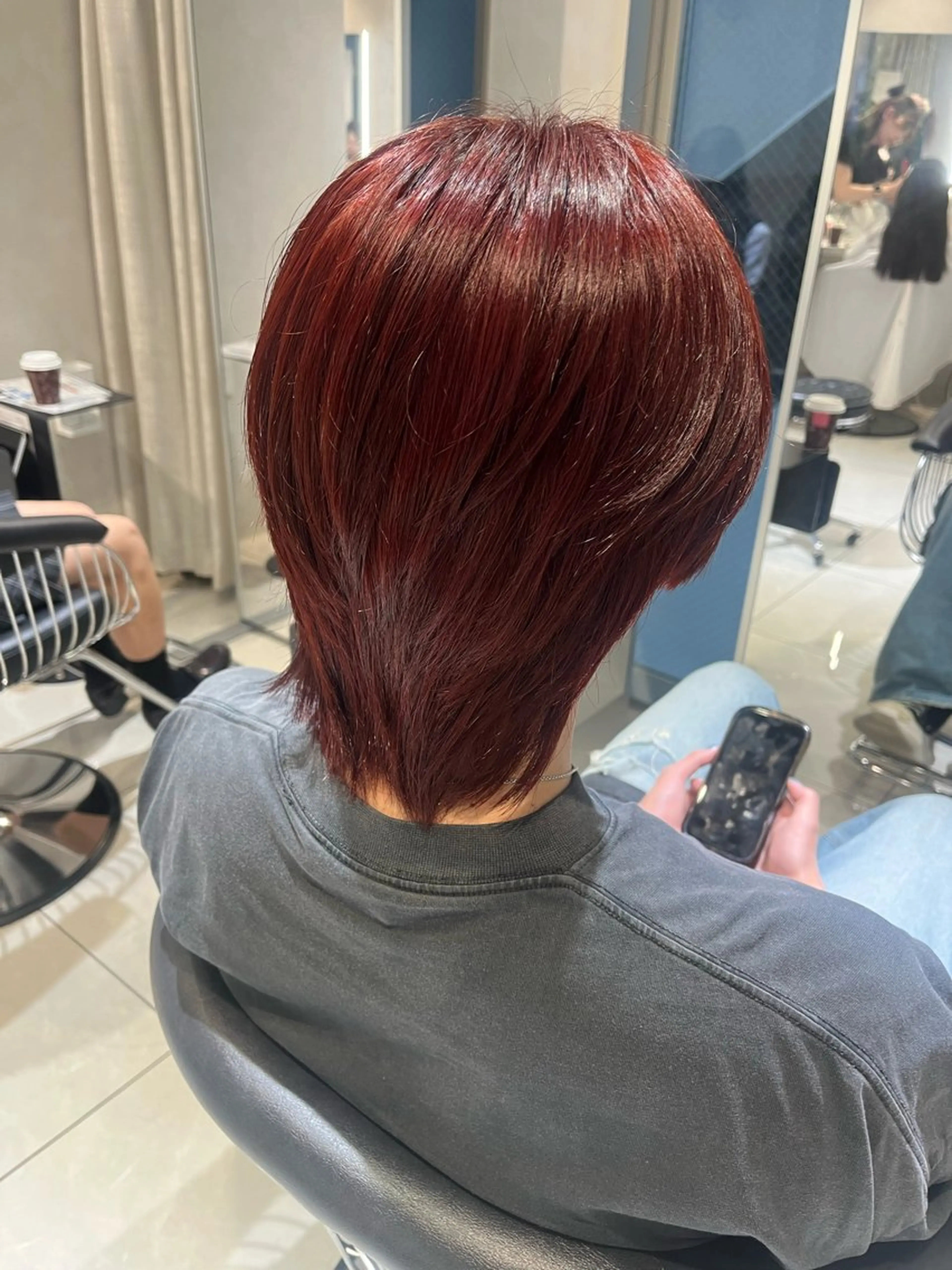 メンズ ヘアカラー メンズセンターパート 池袋/wakanaのヘアスタイル