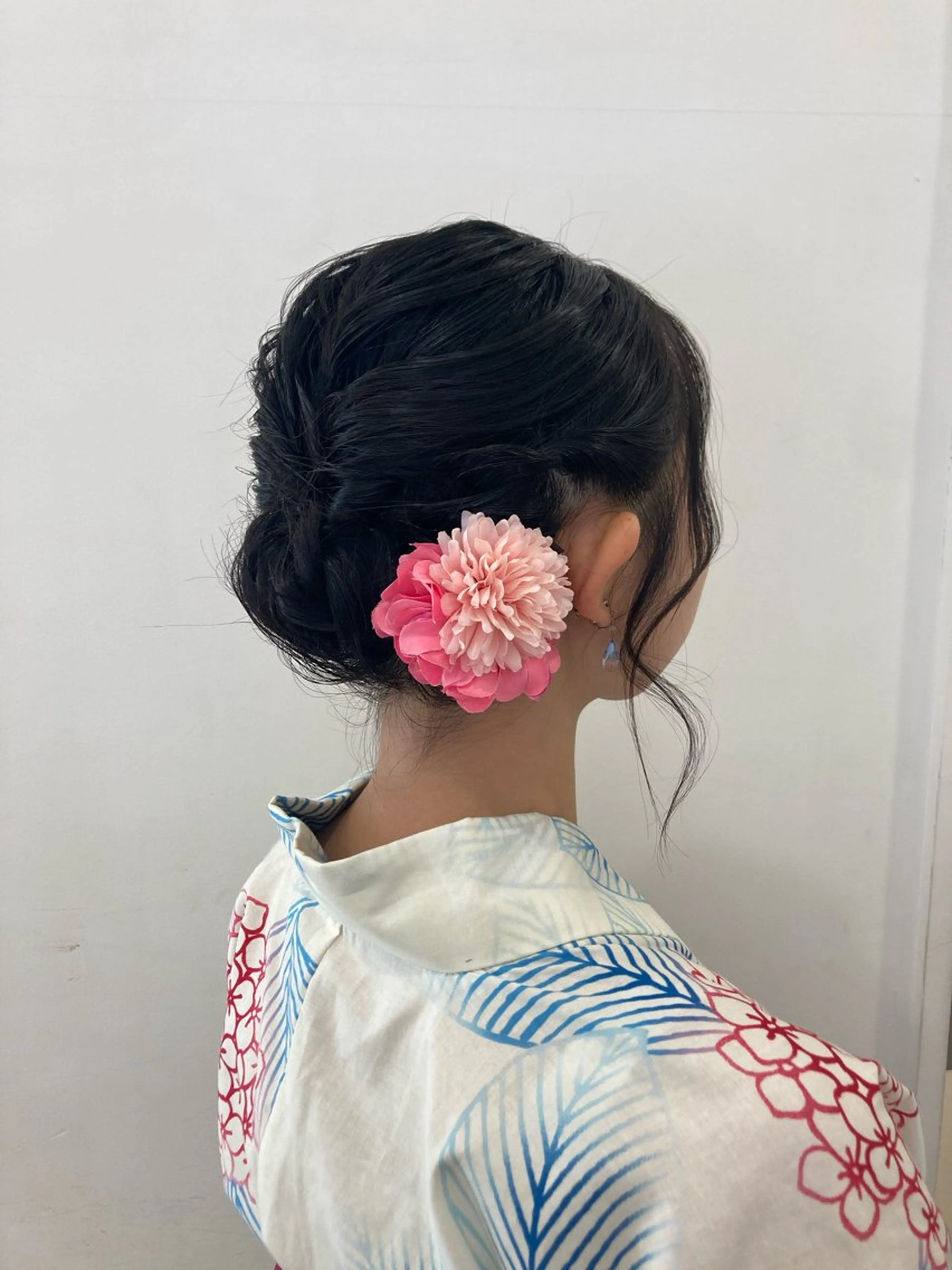 ミディアム 浴衣 🫧ゆうき🪽 髪質改善/ハイライトのヘアスタイル