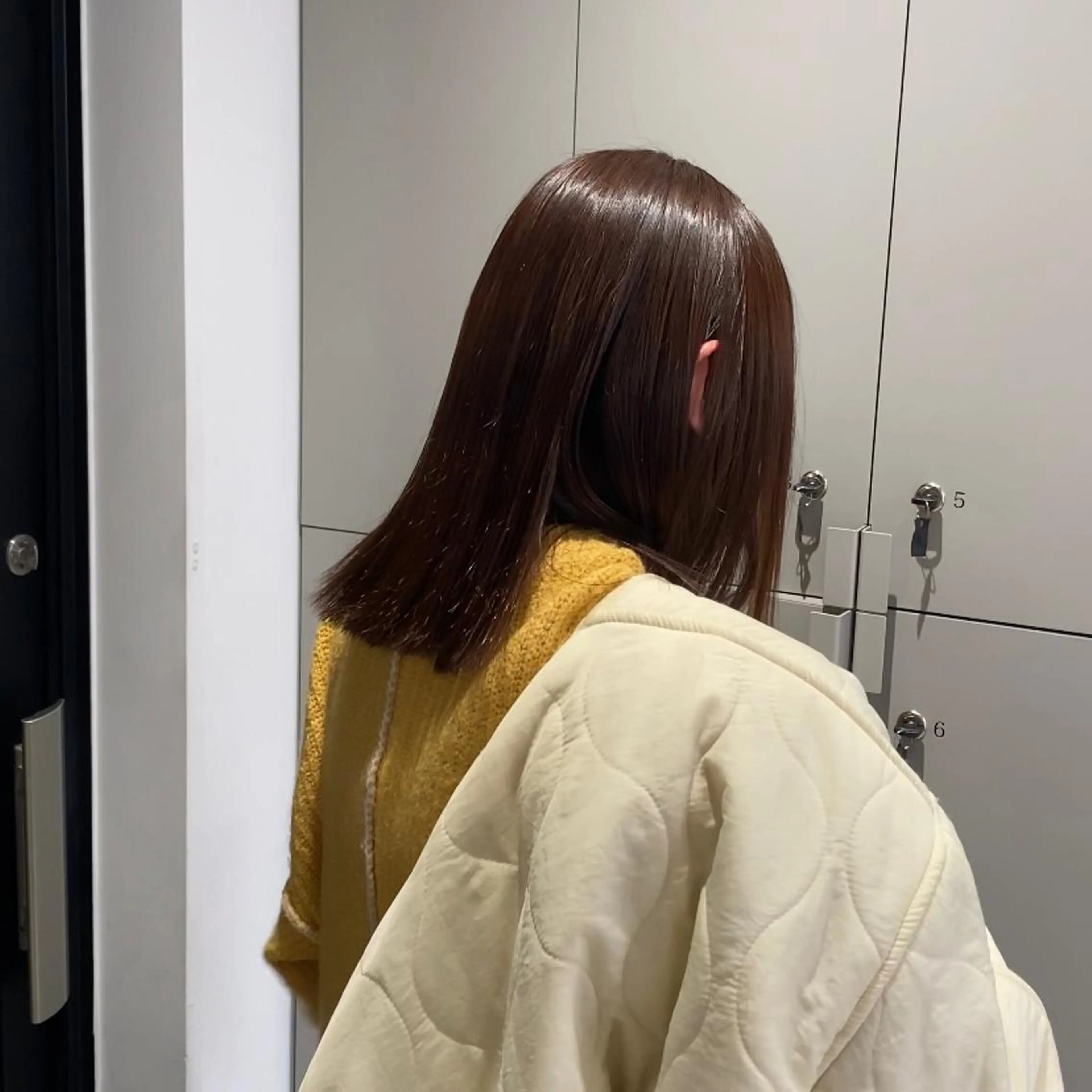 ミディアム パーマ カット 縮毛矯正 トリートメント noa/ 渋谷のヘアスタイル