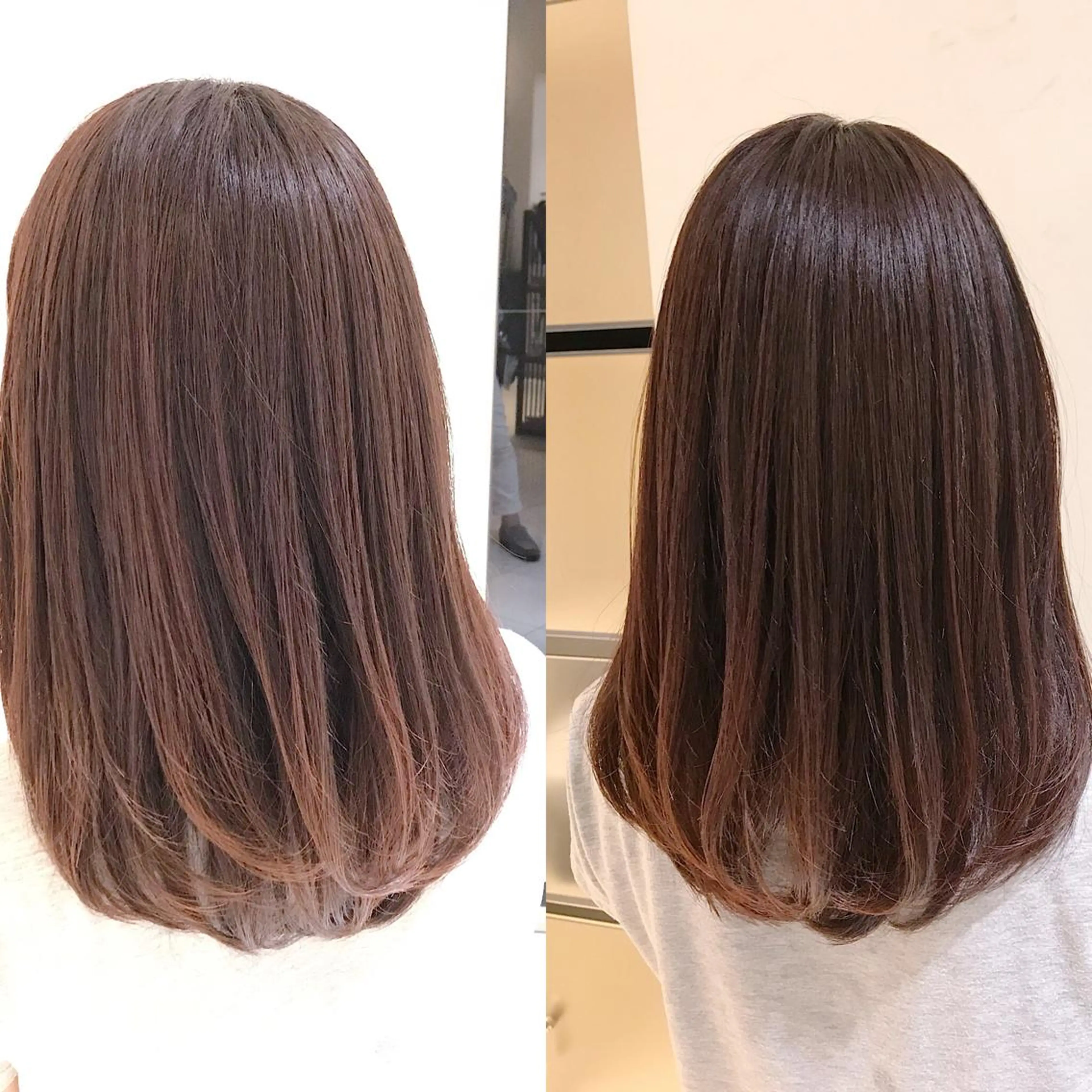 セミロング カラー カット ヘアカラー ブリーチカラー/ 岩破瑞希のヘアスタイル