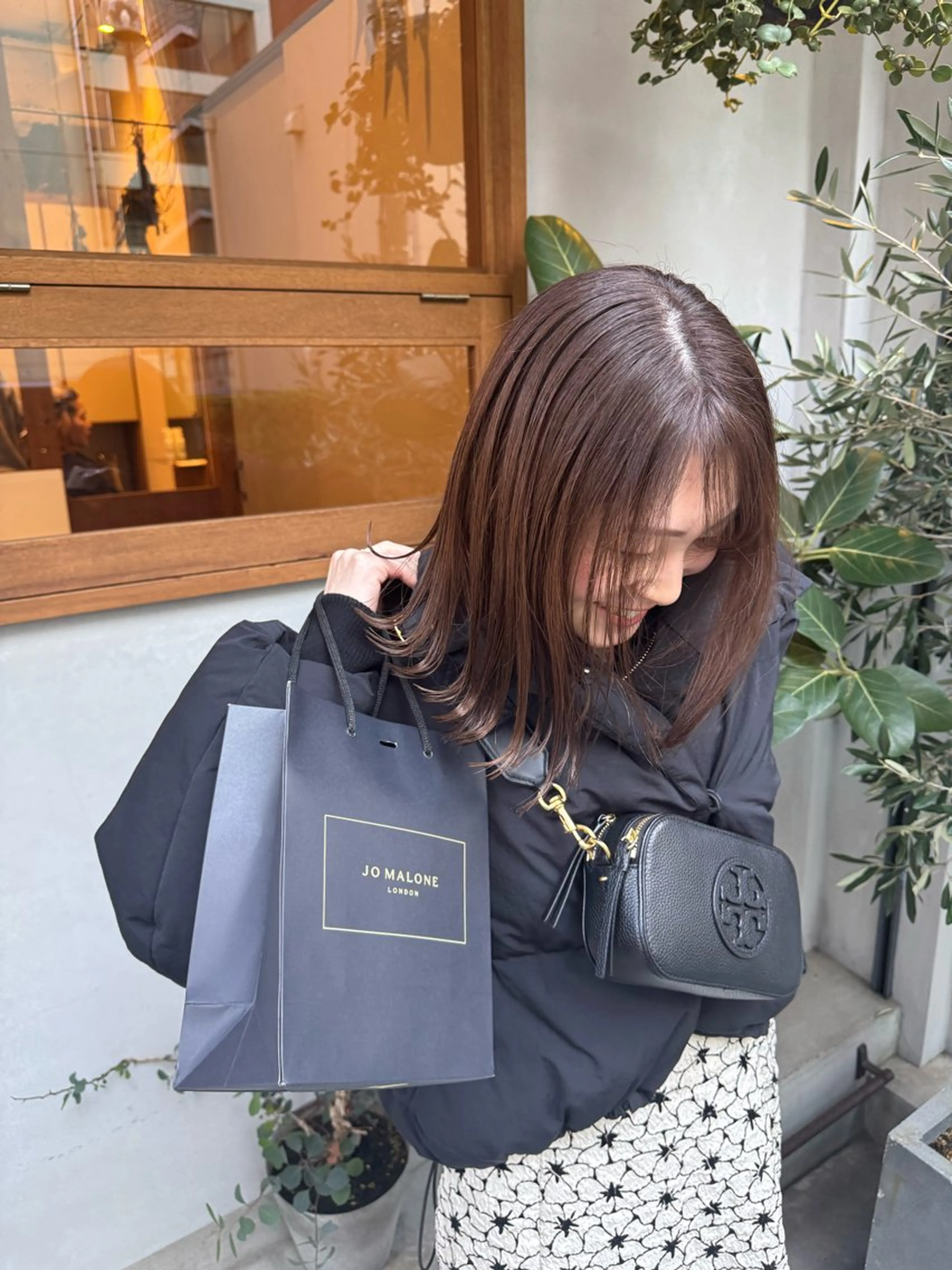 ミディアム カラー ブラウンカラー ラベンダーカラー ラベンダーブラウン カット ヘアカラー トリートメント ENIF　大島 芽生のヘアスタイル