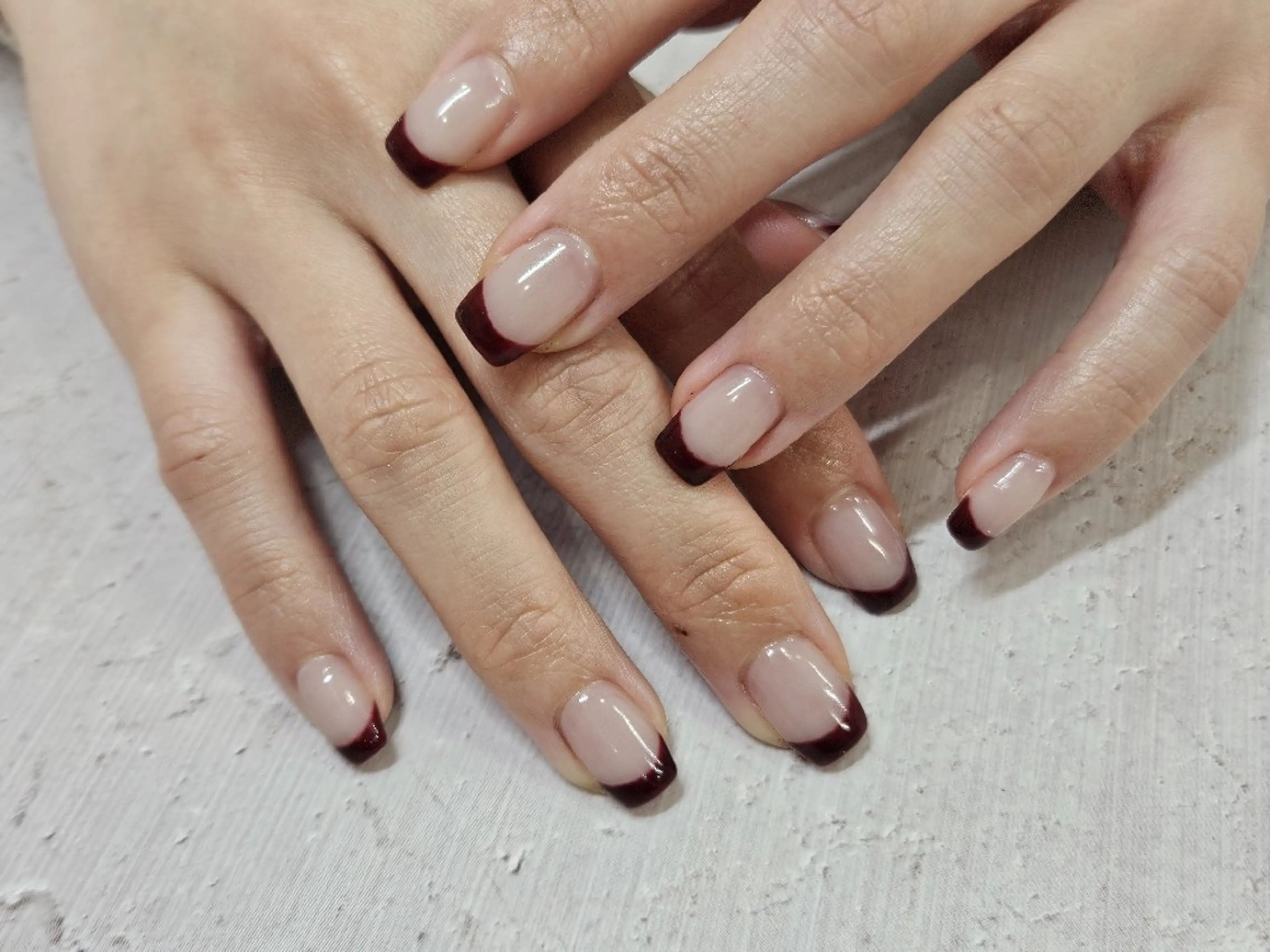 フレンチネイル🩶(オフなし)の写真