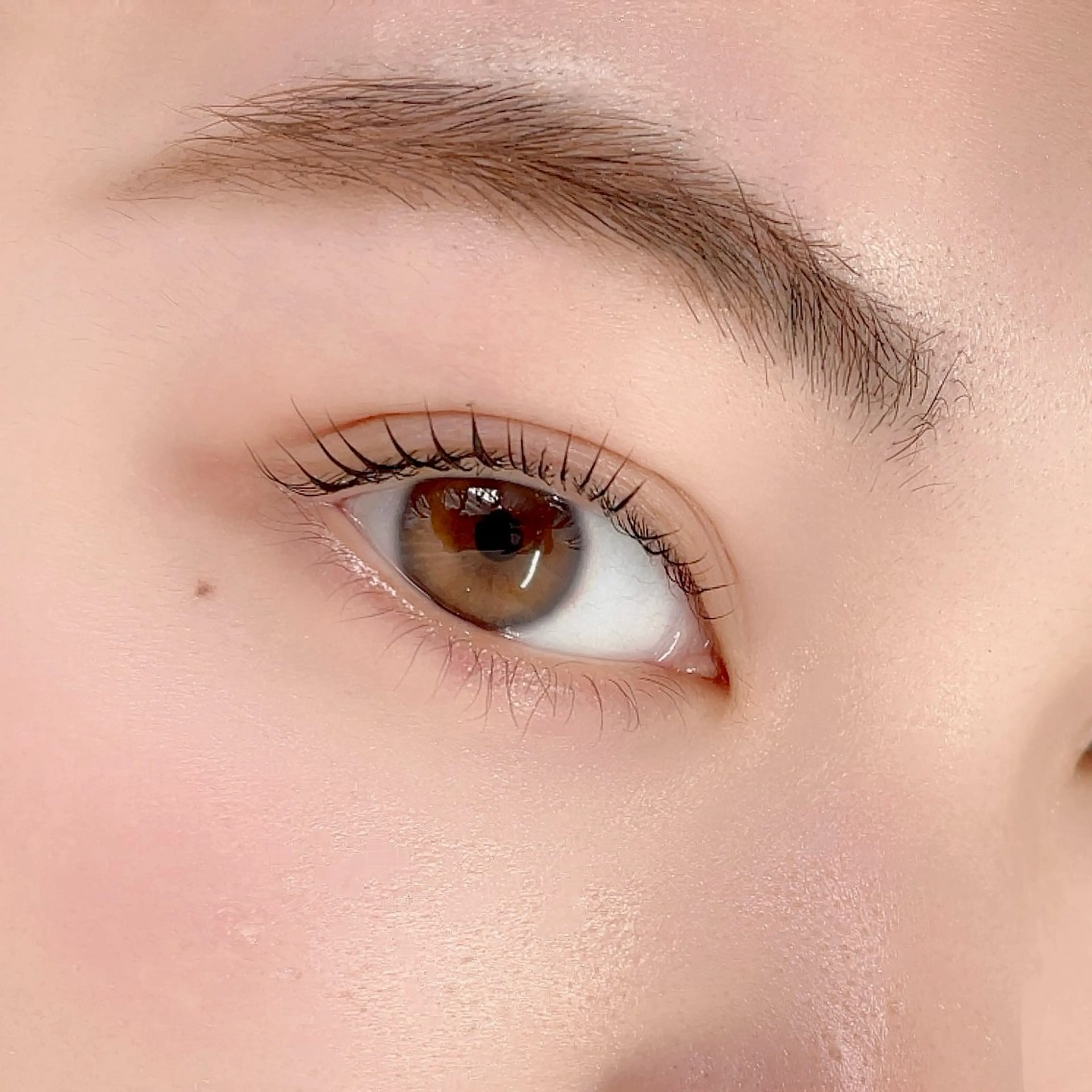 マツエク・マツパ 束感まつ毛 フラットラッシュ パリジェンヌラッシュリフト 一重×まつ毛パーマ Morganite 🦋 ÿui 🦋のマツエク・マツパデザイン