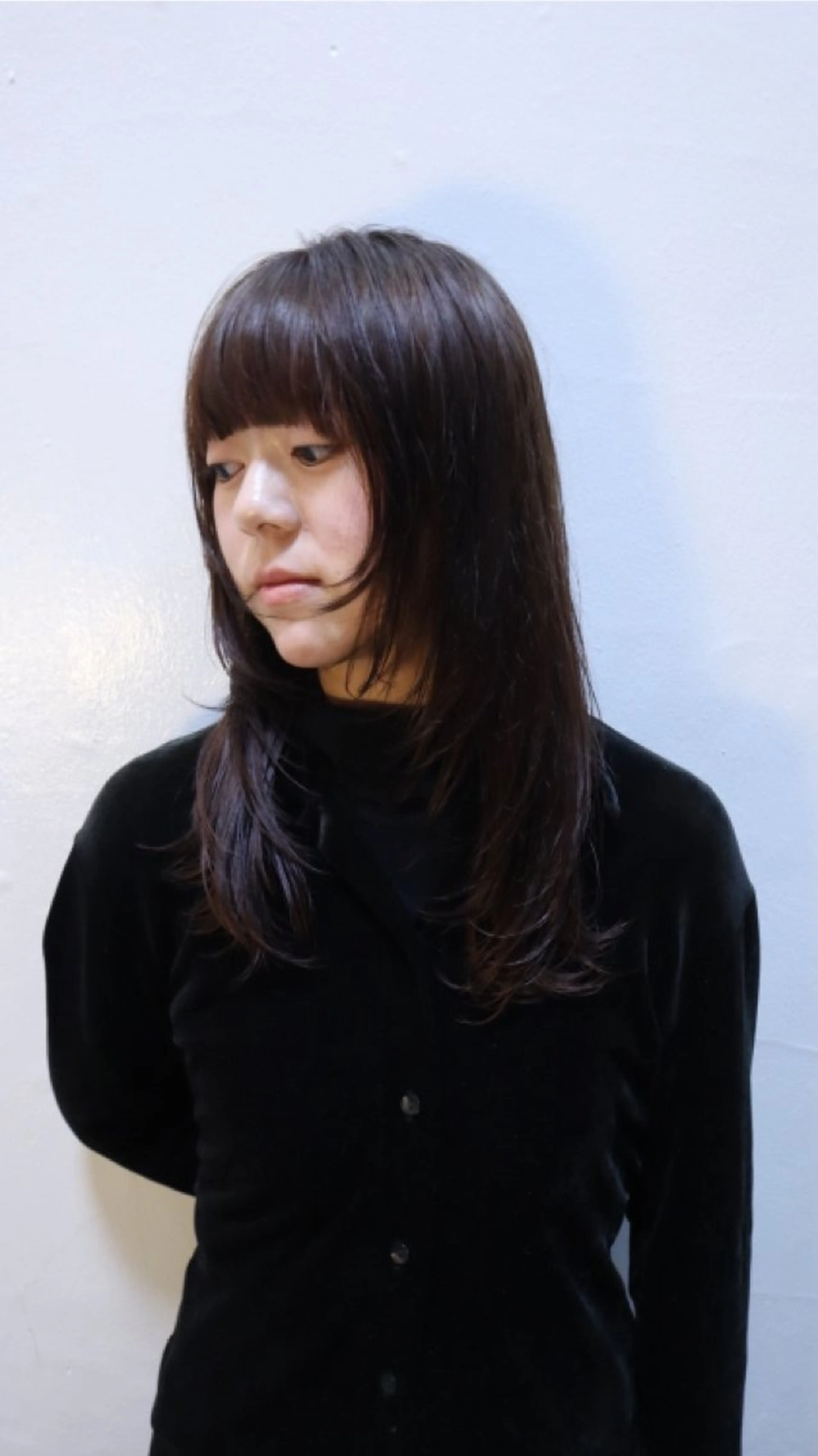 ミディアム カット ヘアカラー トリートメント レイヤー/ボブ/ 透明感カラー/ニワのヘアスタイル