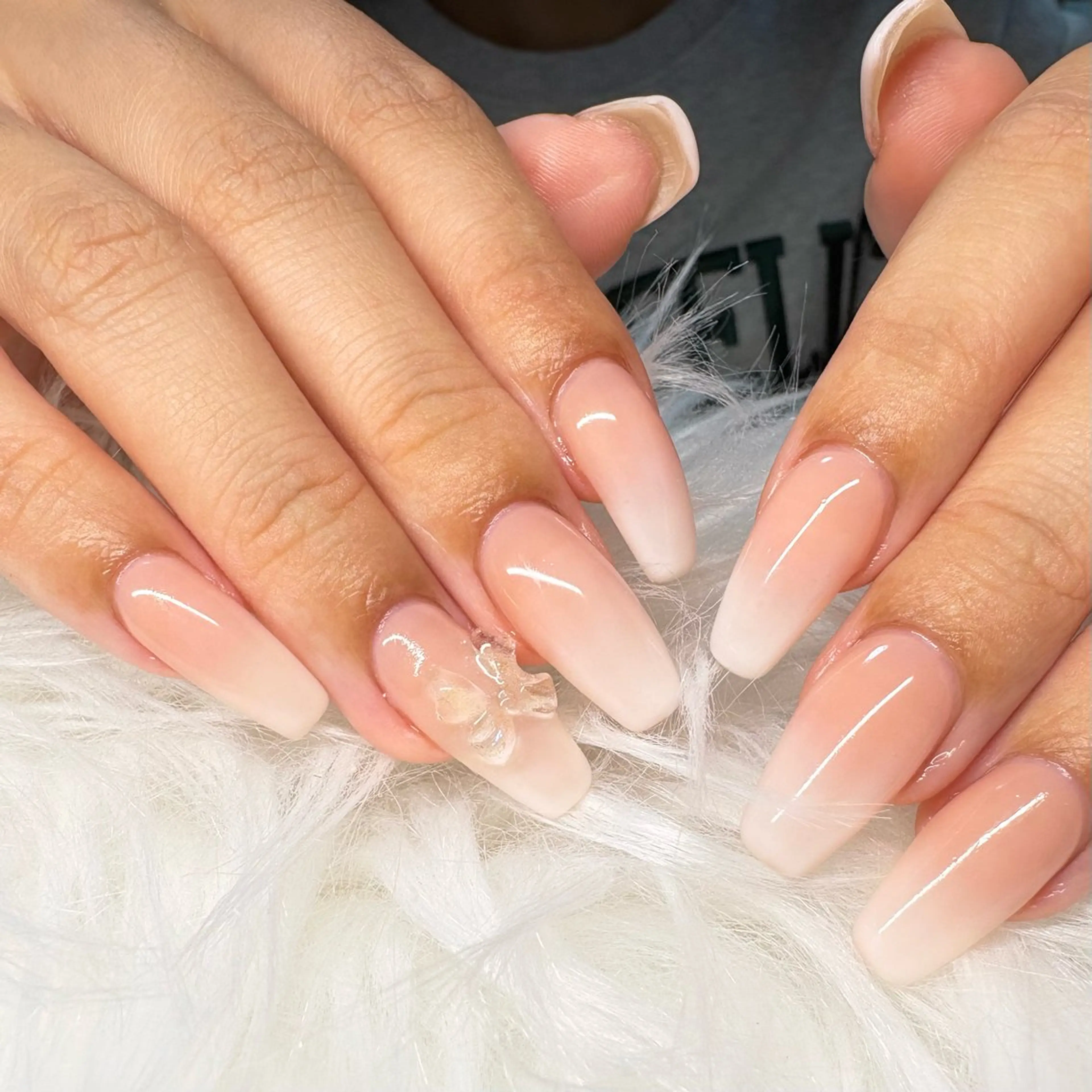 🩵ダブルグラデーション【自爪透けたくない人◎/ベイビーブーマー】の写真