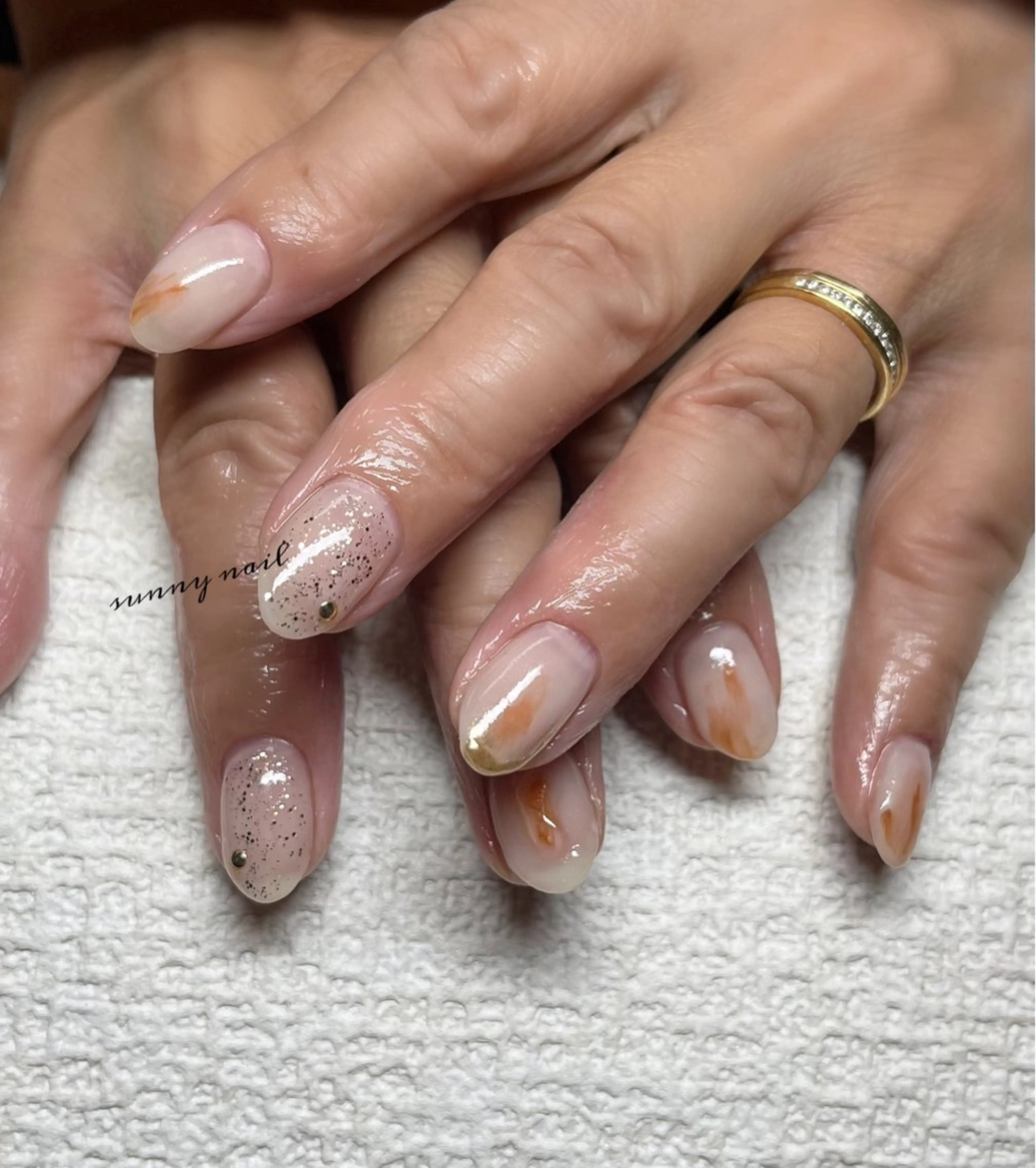 ネイル カジュアル ニュアンスネイル sunny nailのネイルデザイン