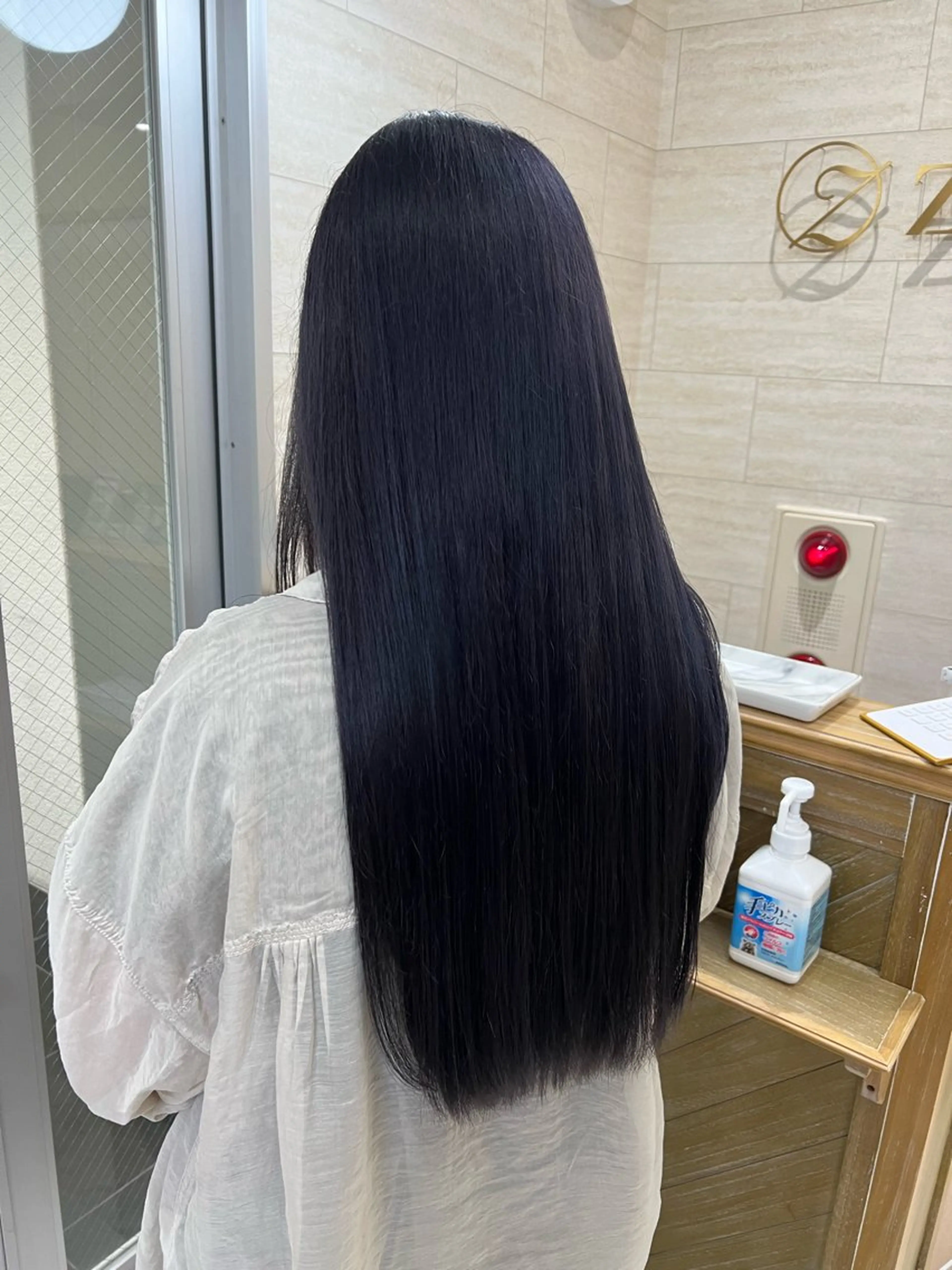 ロング カラー ブリーチ パープルカラー 🎀zina/韓国 🎀amiのヘアスタイル