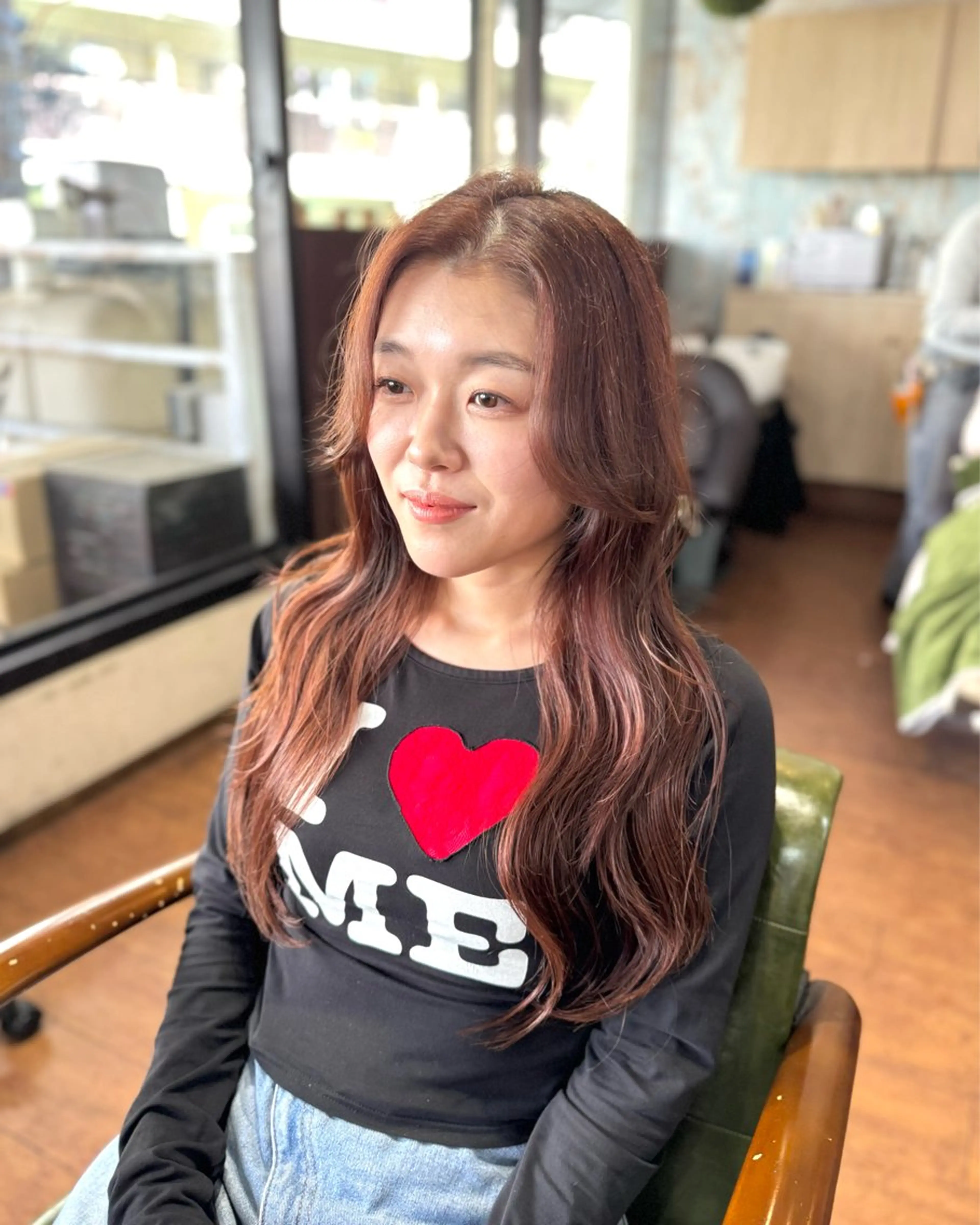 ロング カット ヘアカラー トリートメント 韓国ヘア特化型美容師 MITSUI🇰🇷のヘアスタイル