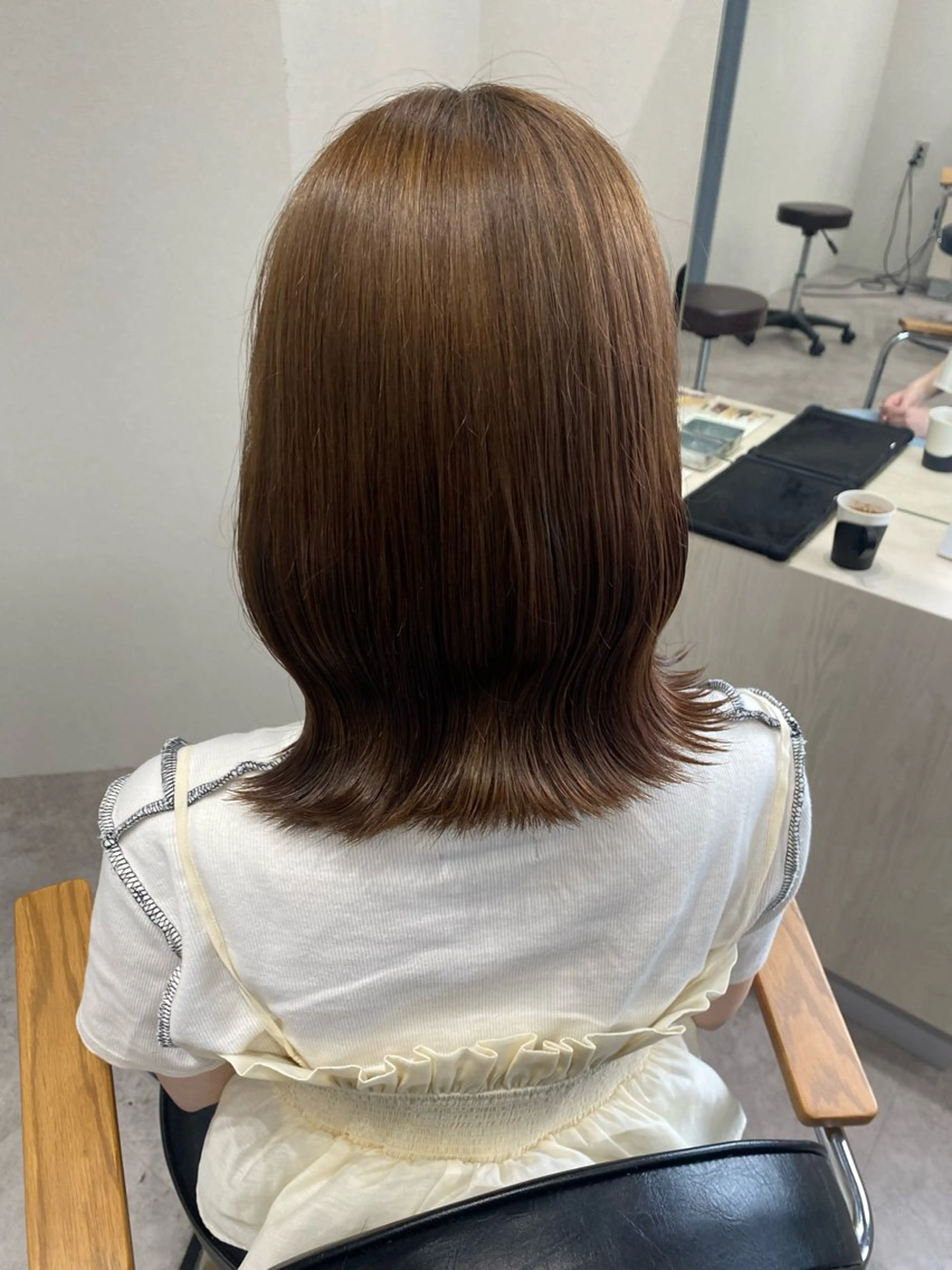 ミディアム カラー ヘアアレンジ ヘアカラー ボブ /ニュアンス/ satomi🧸💖のヘアスタイル