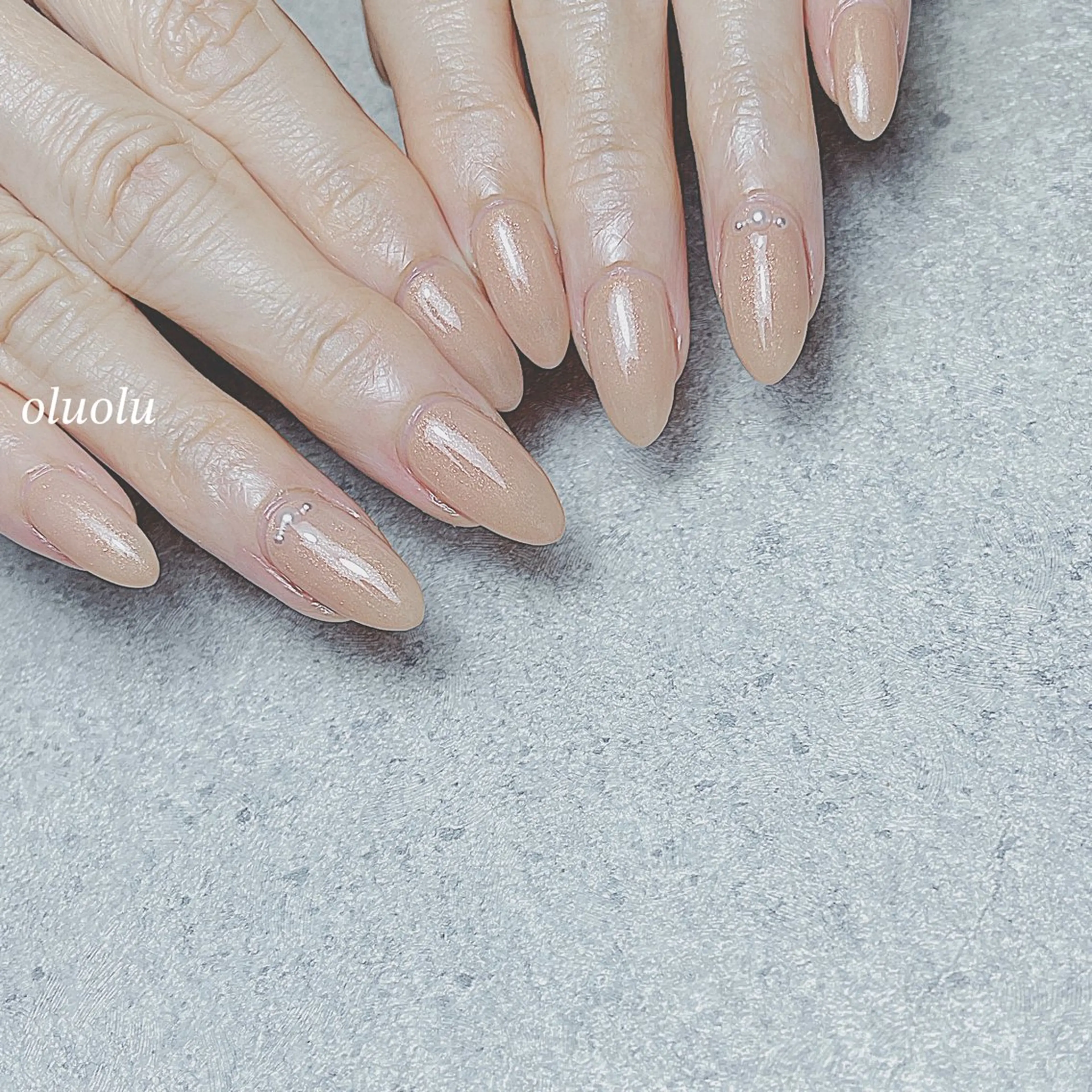 ネイル アートネイル フットネイル ニュアンスネイル ワンカラーネイル シンプルネイル ハンドネイル 大村 紬華のネイルデザイン