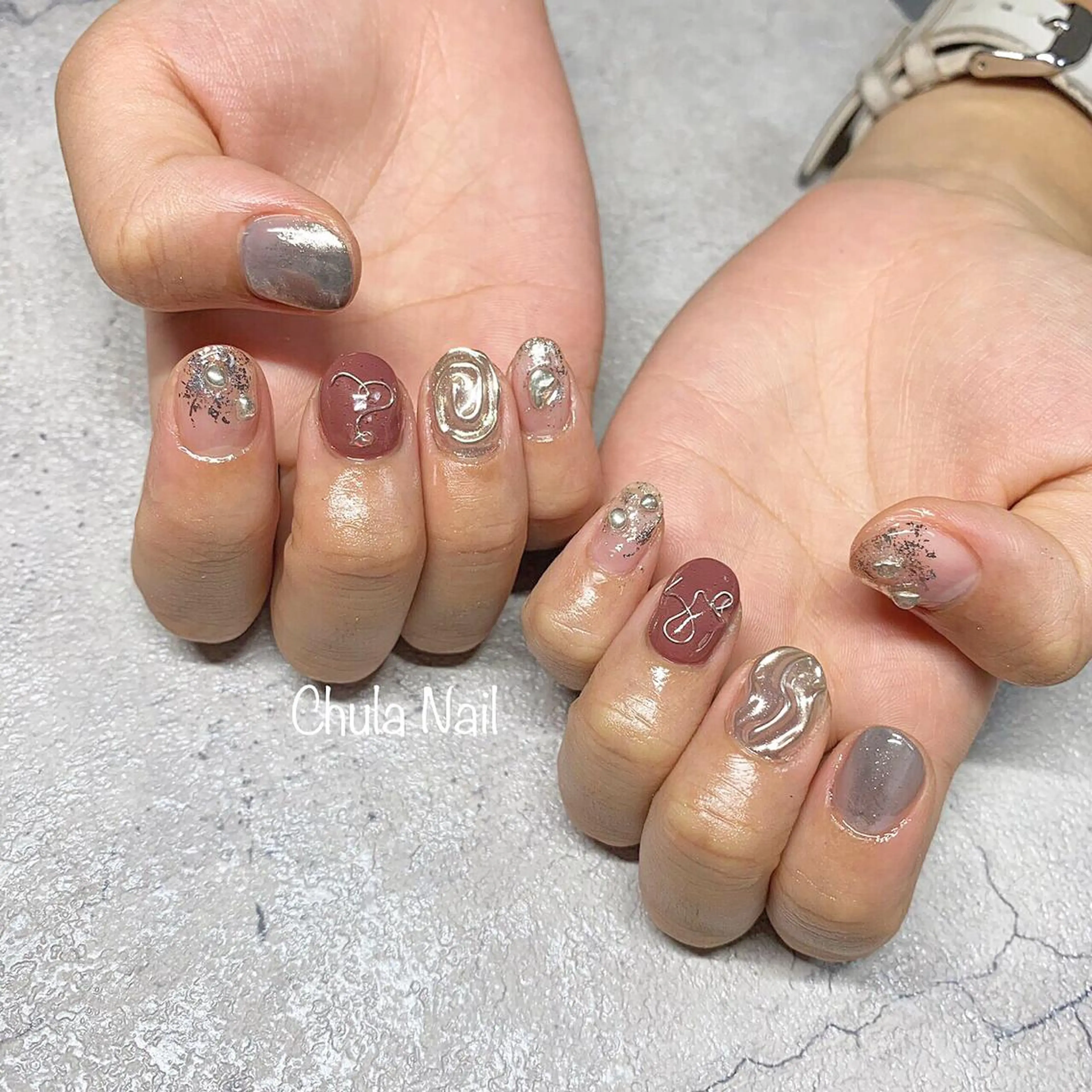 ネイル ニュアンスネイル ëmma nail_ by chulaのネイルデザイン
