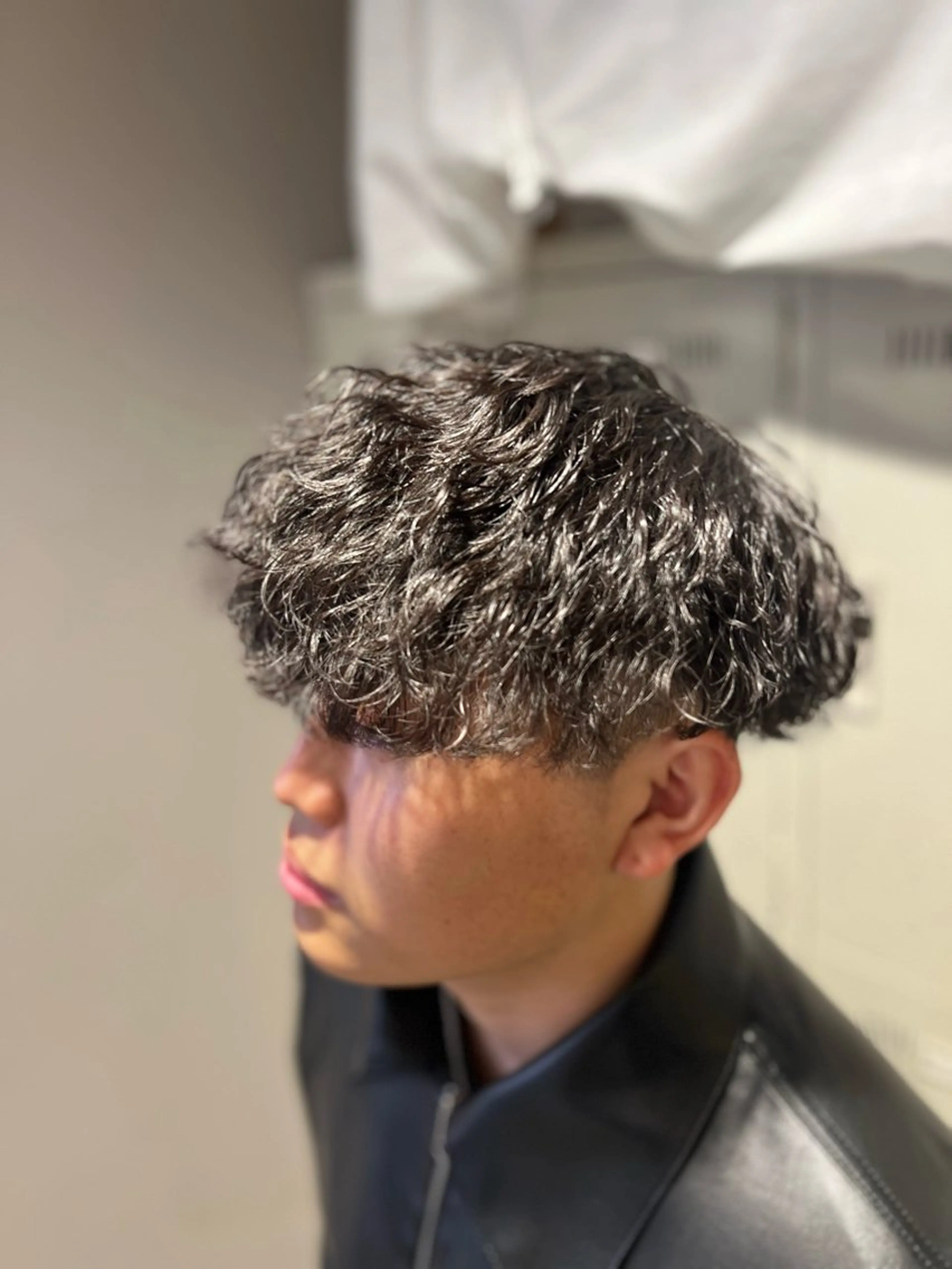 ショート カラー パーマ メンズ カット パーマ 韓国レイヤーカット /REIのヘアスタイル