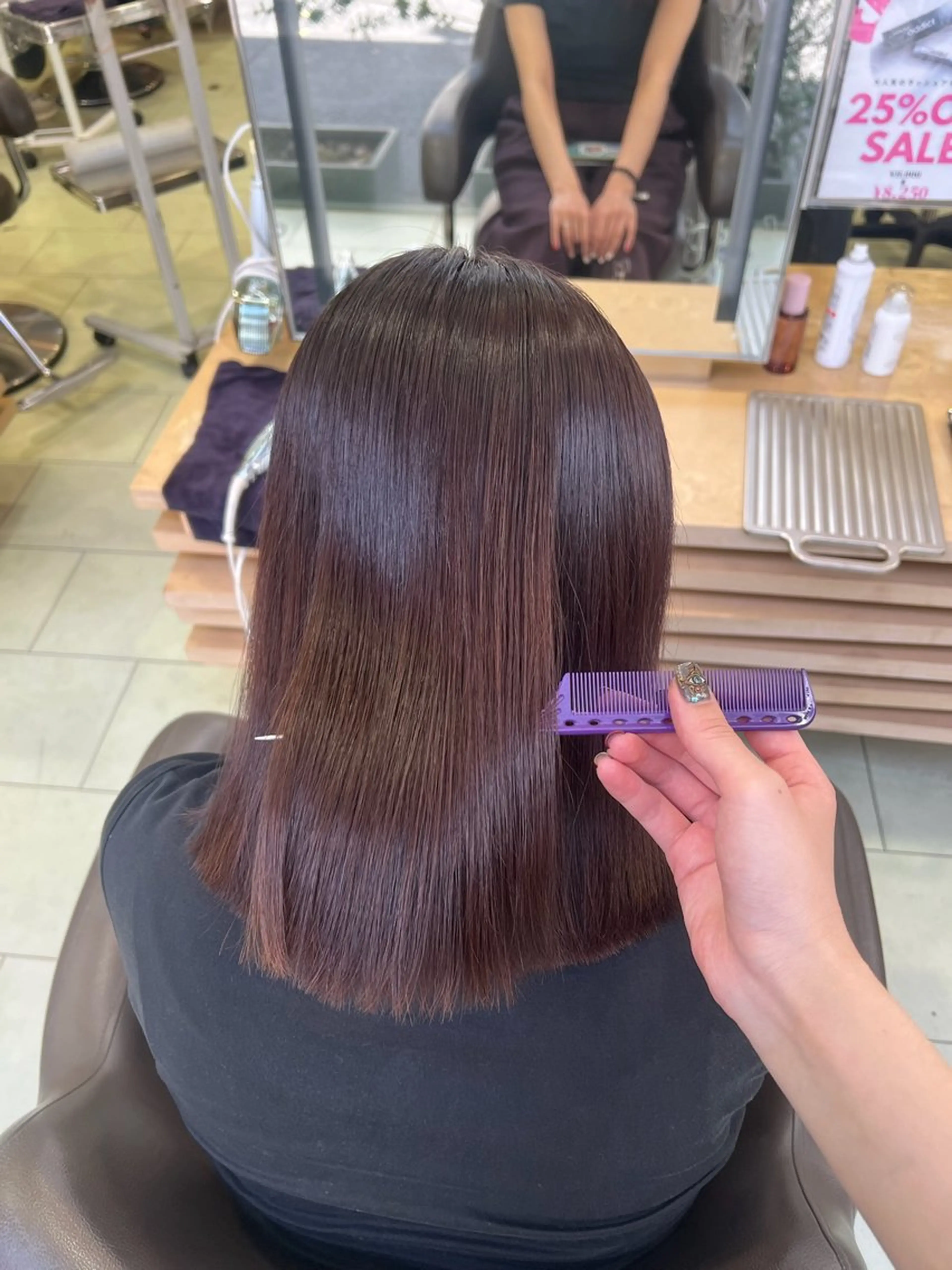 カラー カット ヘアカラー トリートメント 艶カラー/eye 🫧ྀི/栞のヘアスタイル